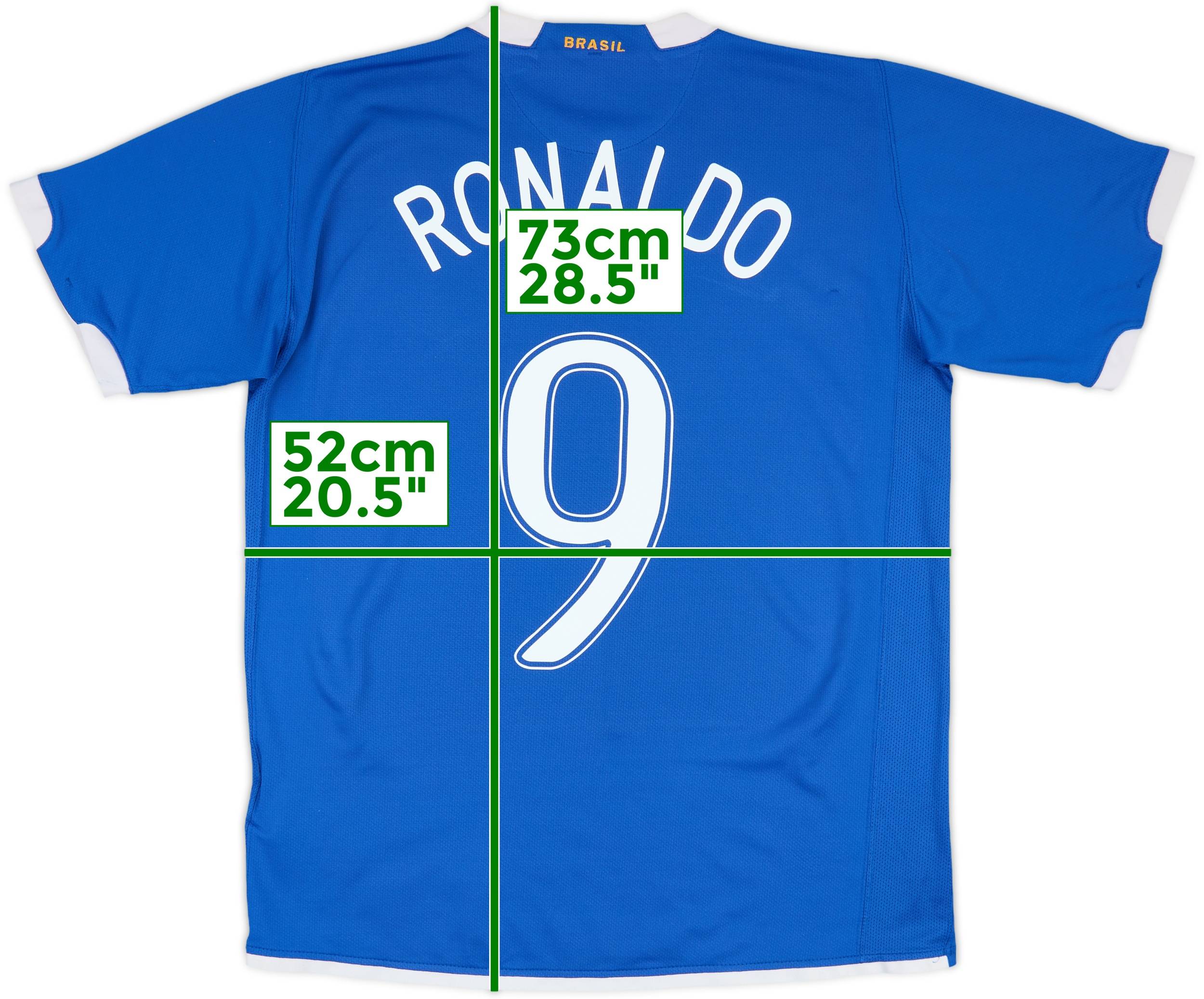 2006-07 Brazil Away Shirt Ronaldo #9 - 6/10 - (M)