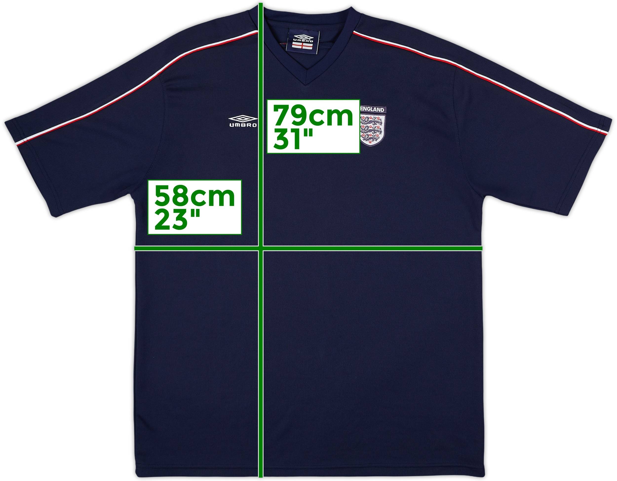2002-03 England Umbro Training Shirt - 9/10 - (XL)