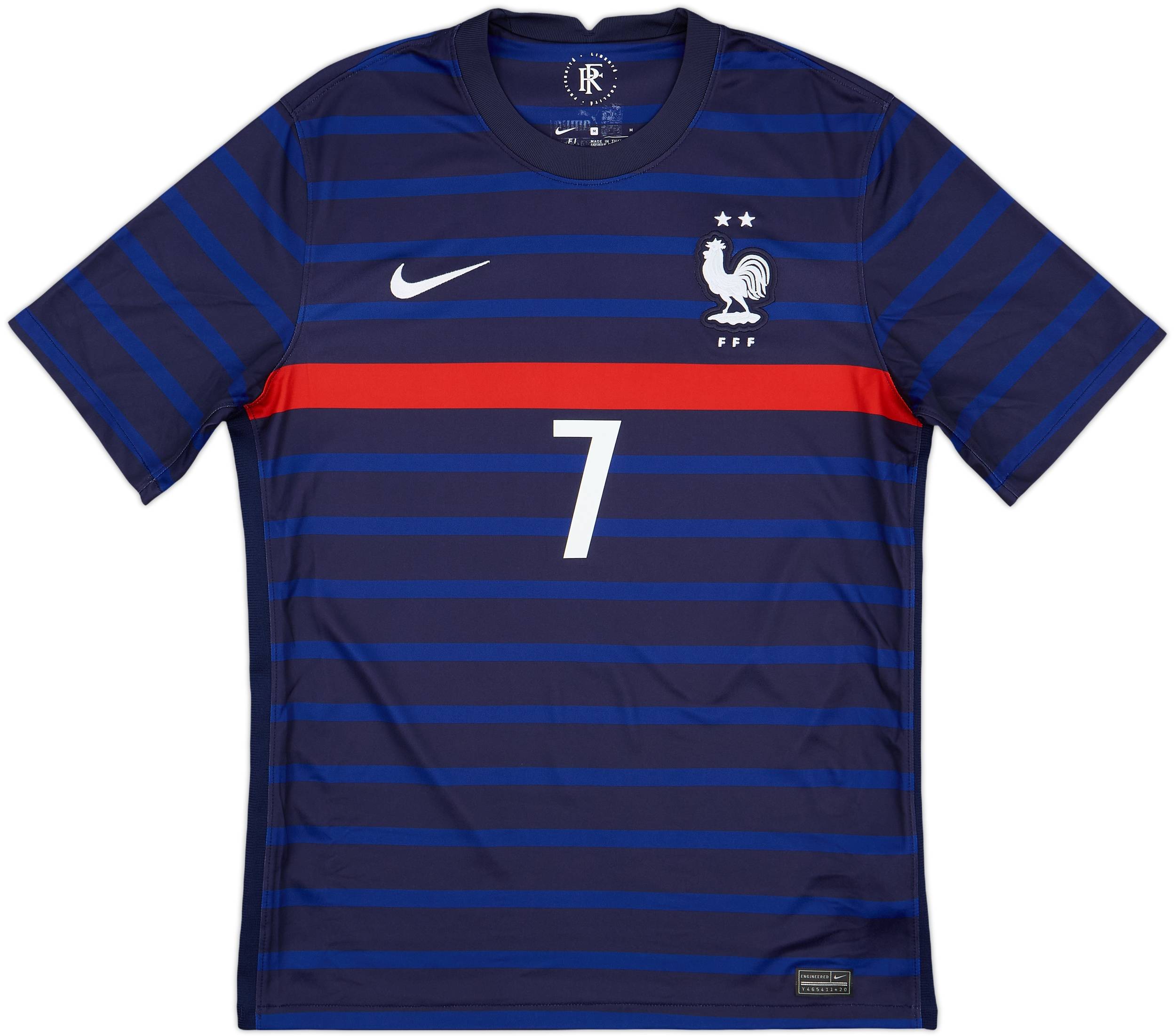2020-21 France Home Shirt Griezmann #7 - 9/10 - (M)