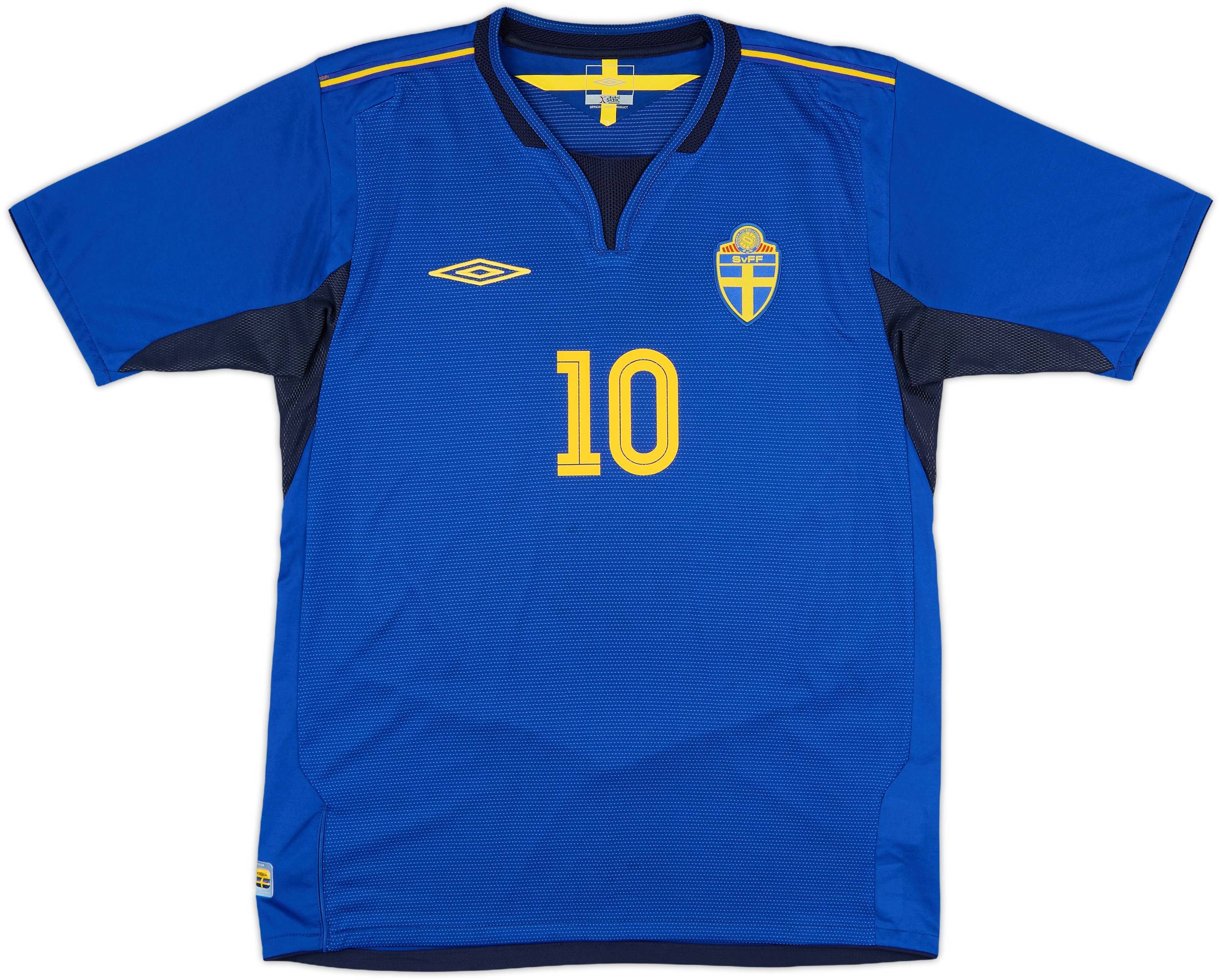 2004-06 Sweden Away Shirt Ibrahimovic #10 - 10/10 - (M)