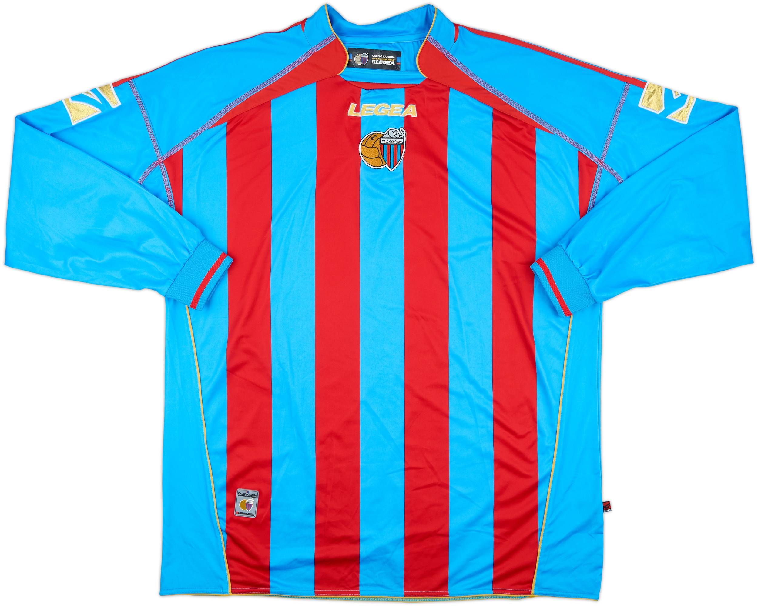 2007-08 Catania Home L/S Shirt - 8/10 - (XXL)