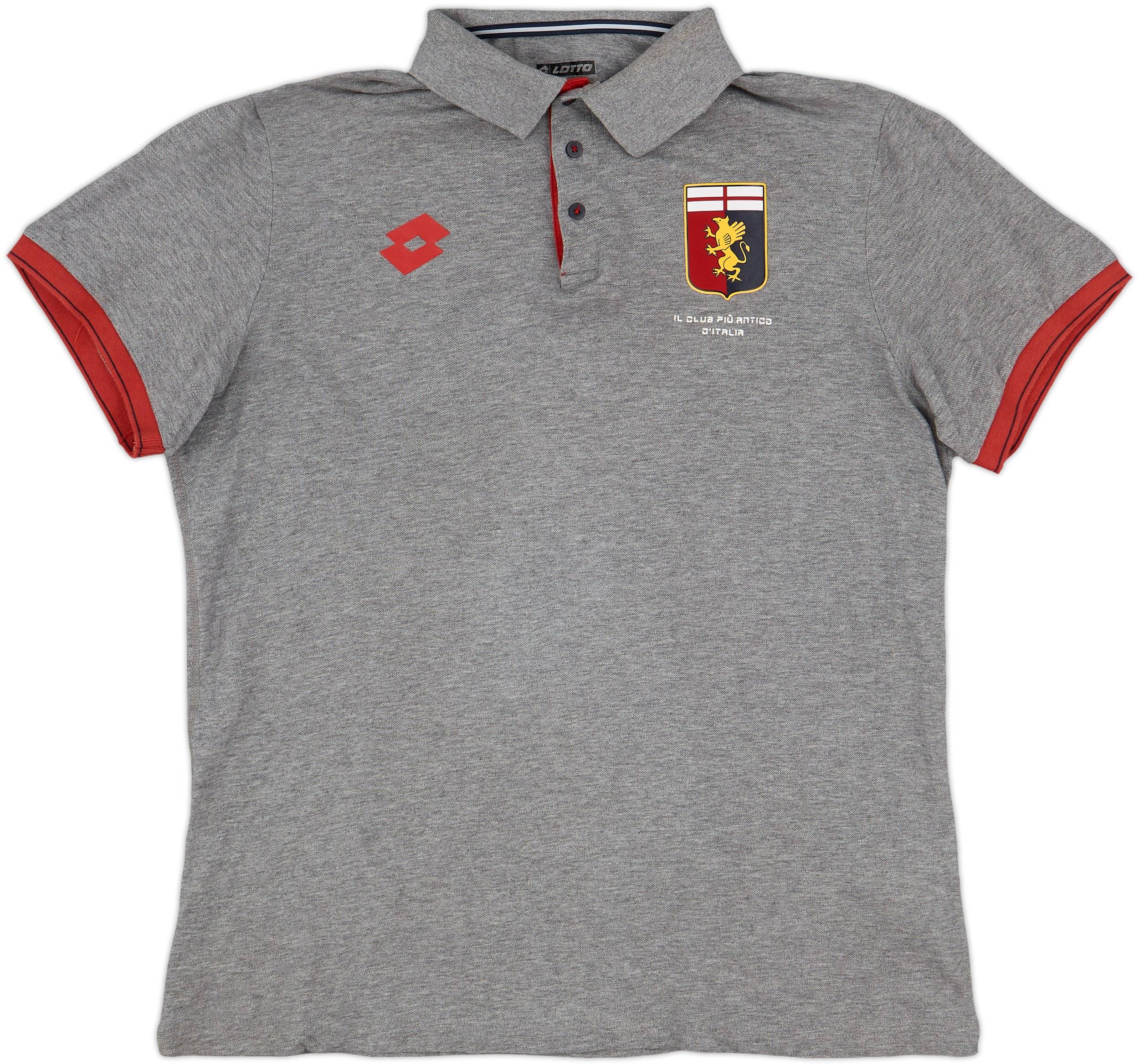 2016-17 Genoa Lotto Polo Shirt - 9/10 - (XL)
