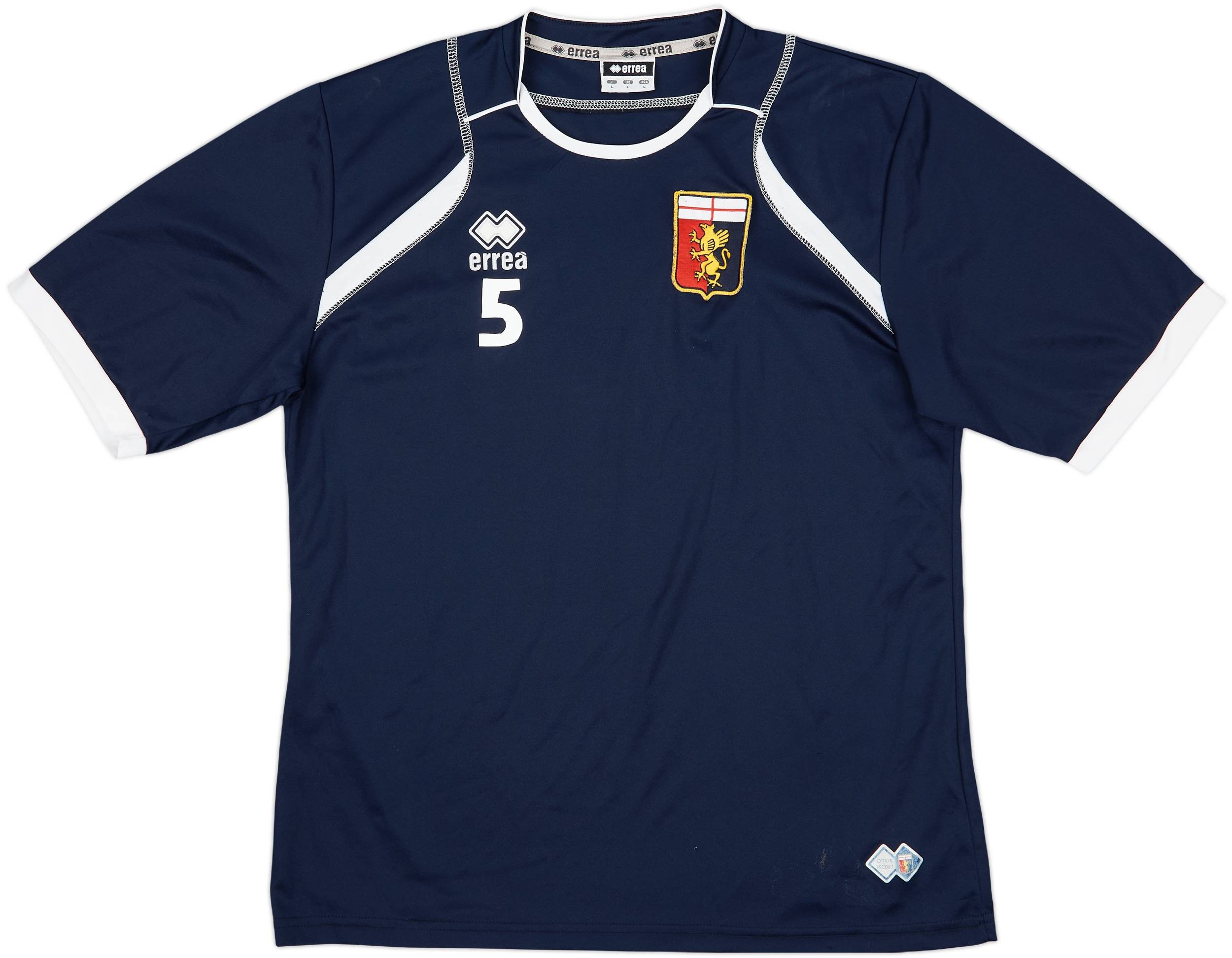 2007-08 Genoa Player Issue Errea Training Shirt #5 - 8/10 - (L)