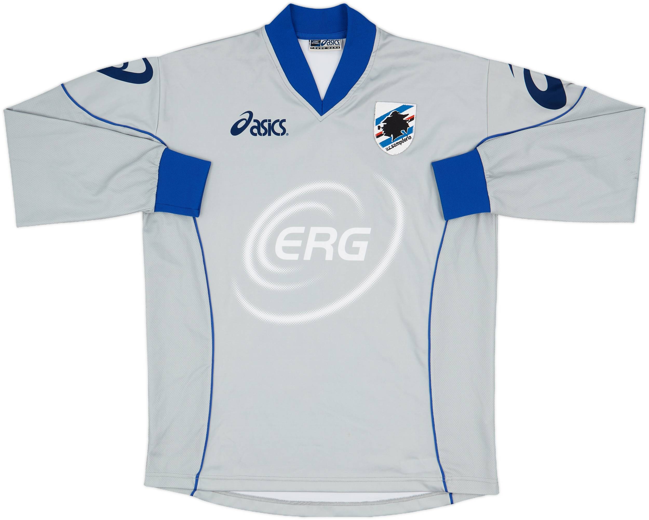 2003-04 Sampdoria Asics Training L/S Shirt - 9/10 - (S)