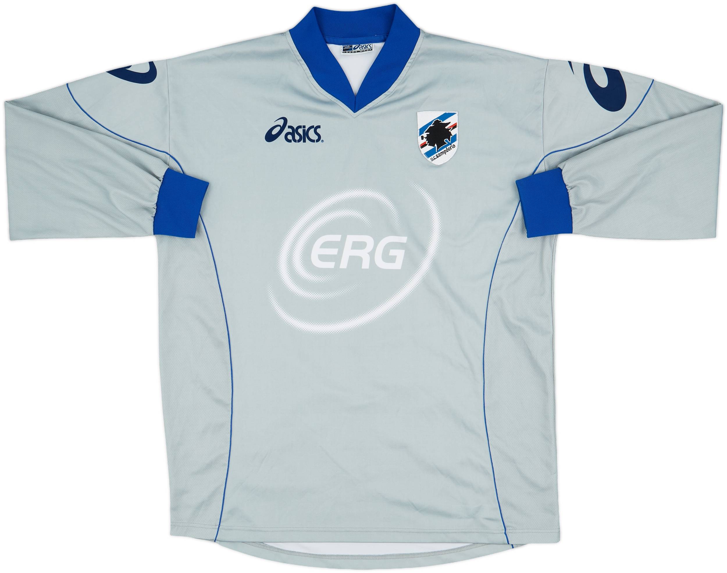 2003-04 Sampdoria Asics Training L/S Shirt - 8/10 - (XL)