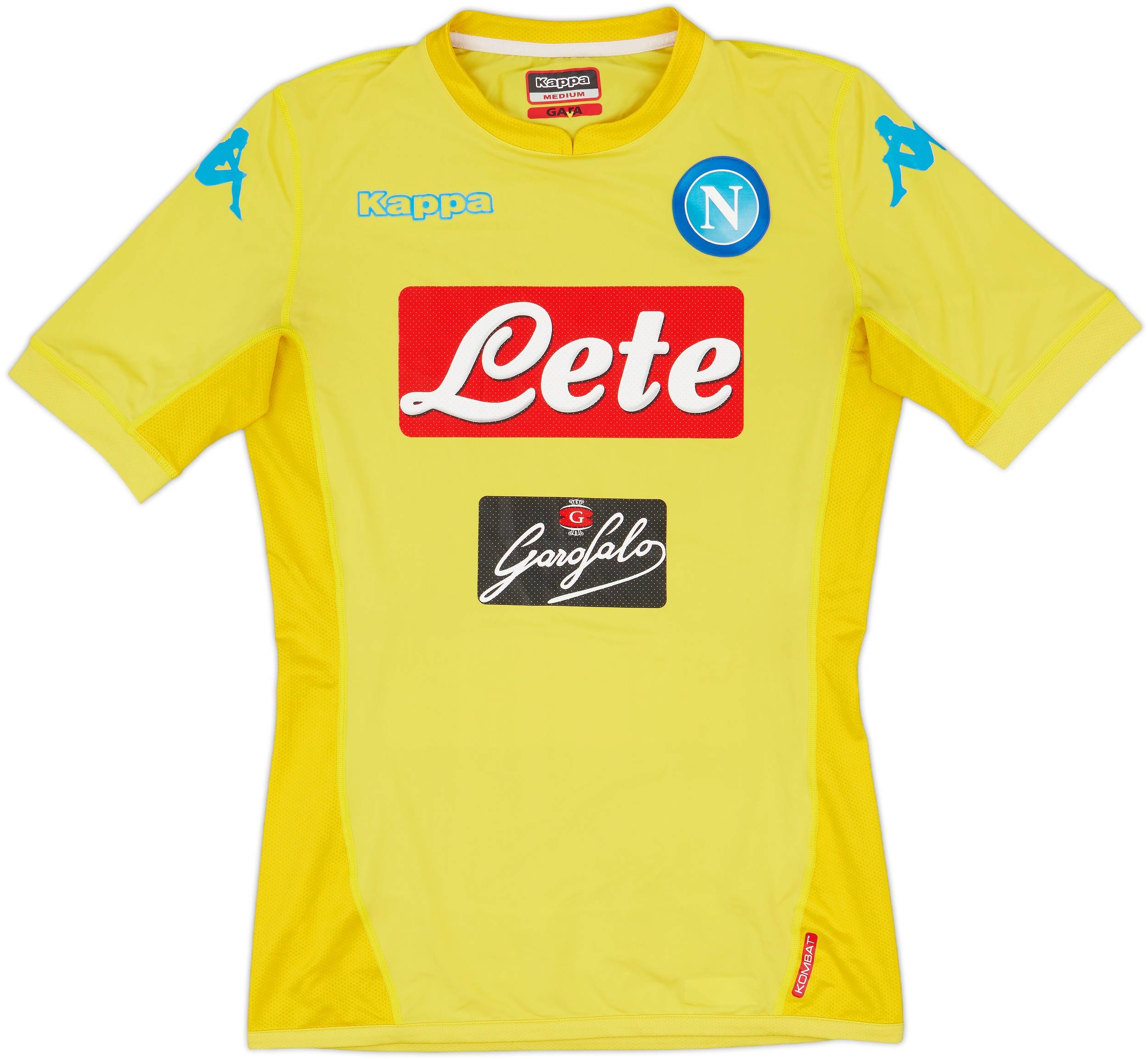 2015-16 Napoli GK Authentic S/S Shirt - 8/10 - (M)