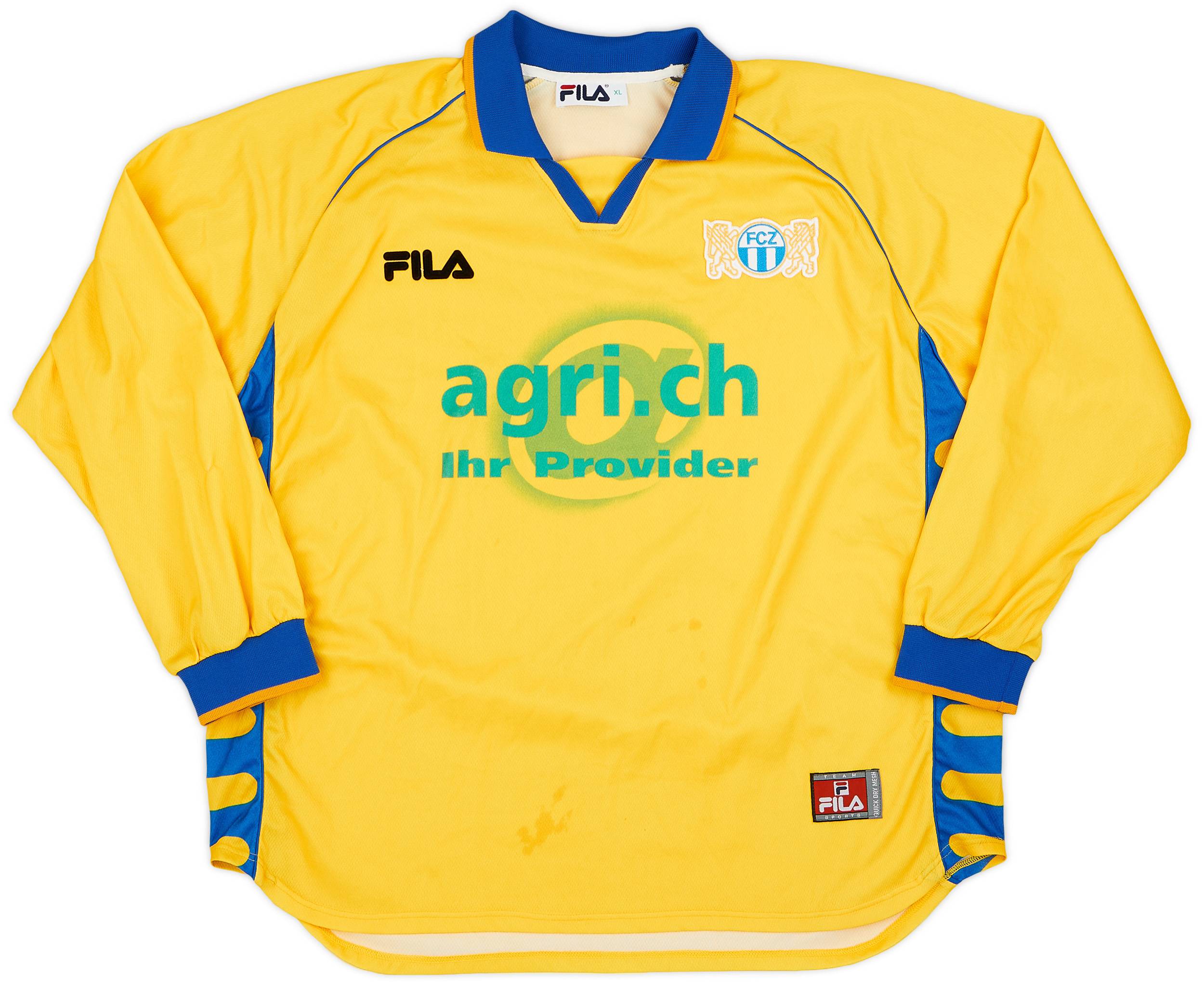 1999-01 FC Zurich Away L/S Shirt - 7/10 - (XL)