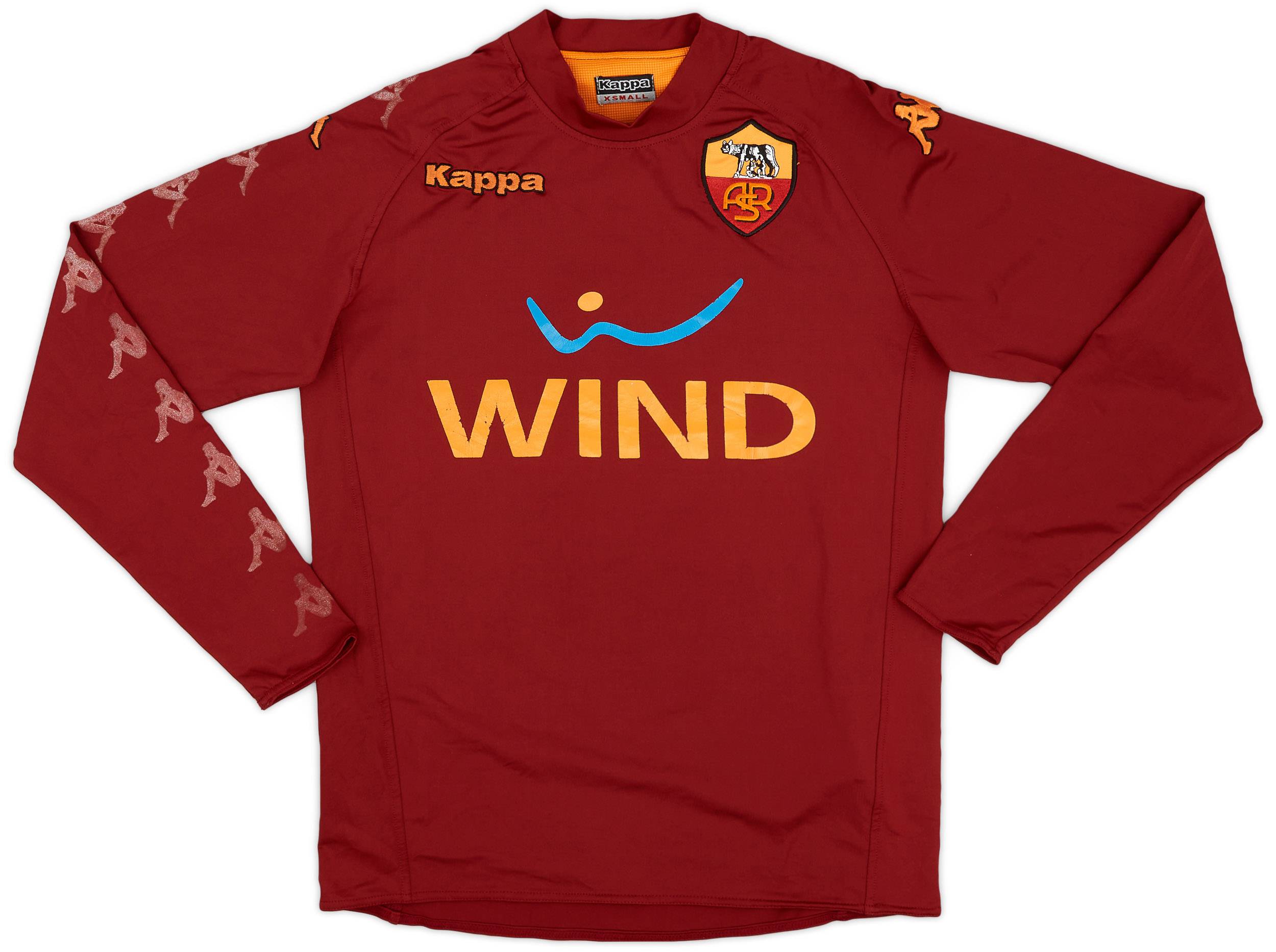 2008 09 Roma Kappa Training L S Shirt 6 10 XS