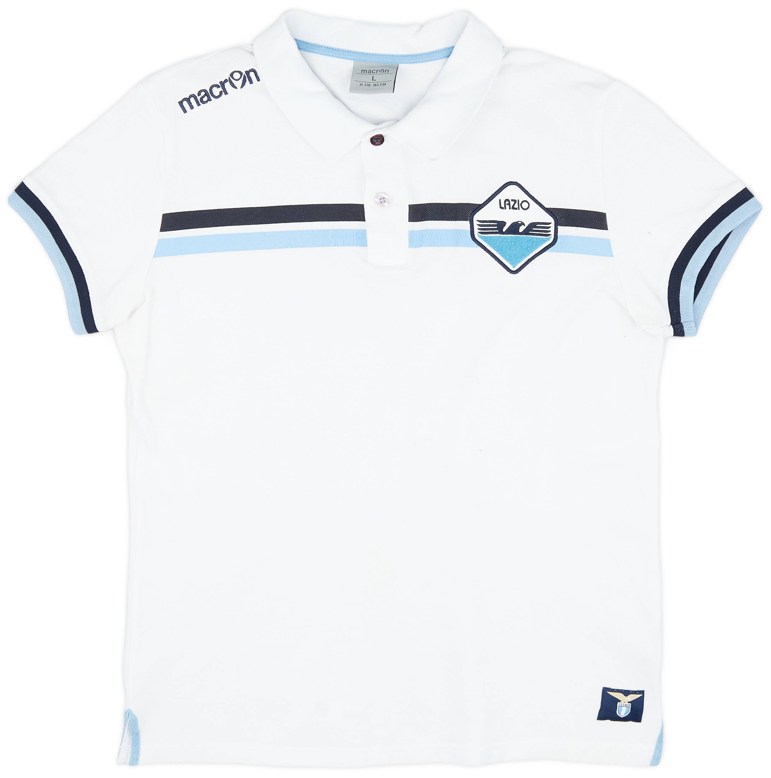2008-09 Lazio Macron Polo Shirt - 8/10 - (L)