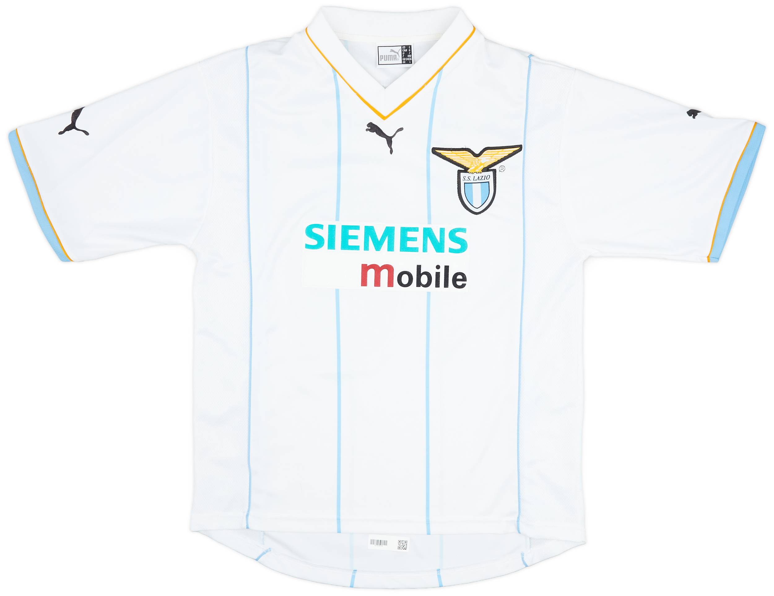 2001-02 Lazio European Home Shirt Crespo #10 - 9/10 - (S)