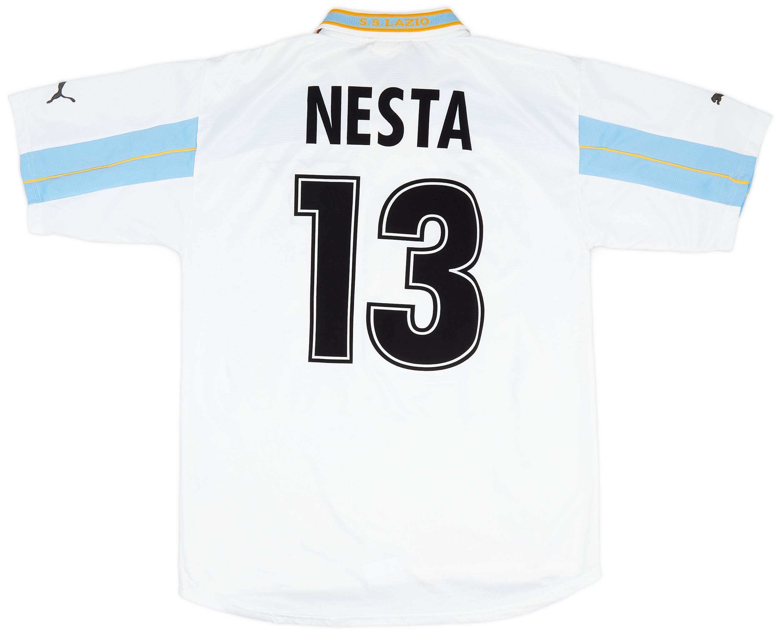 1999-00 Lazio Centenary Home Shirt Nesta #13 - 6/10 - (XL)