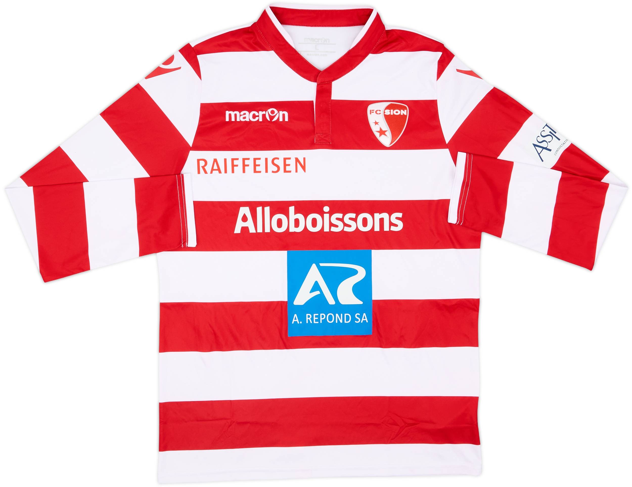 2020-21 FC Sion Home L/S Shirt - 7/10 - (L)