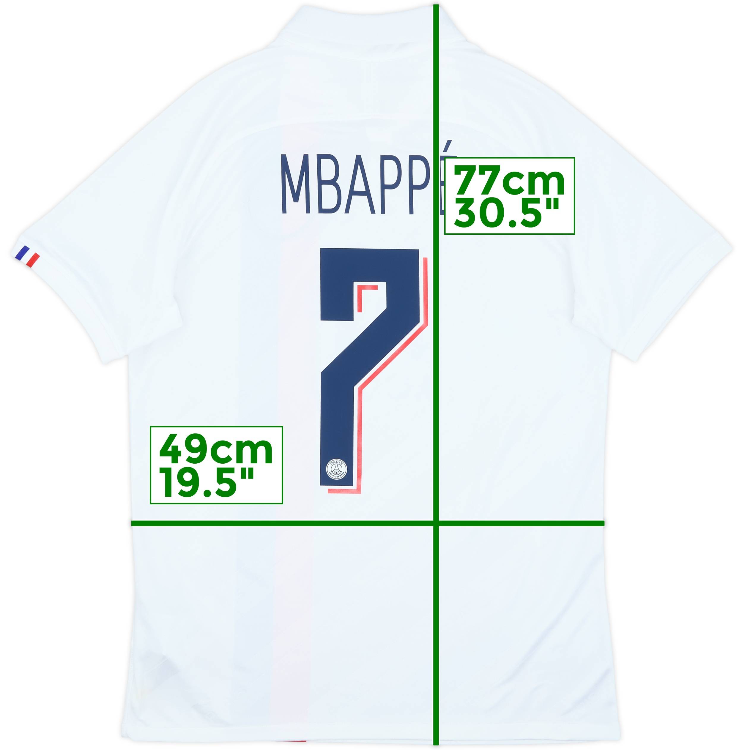 2019-20 Paris Saint-Germain Third Shirt Mbappe #7 - 10/10 - (M)