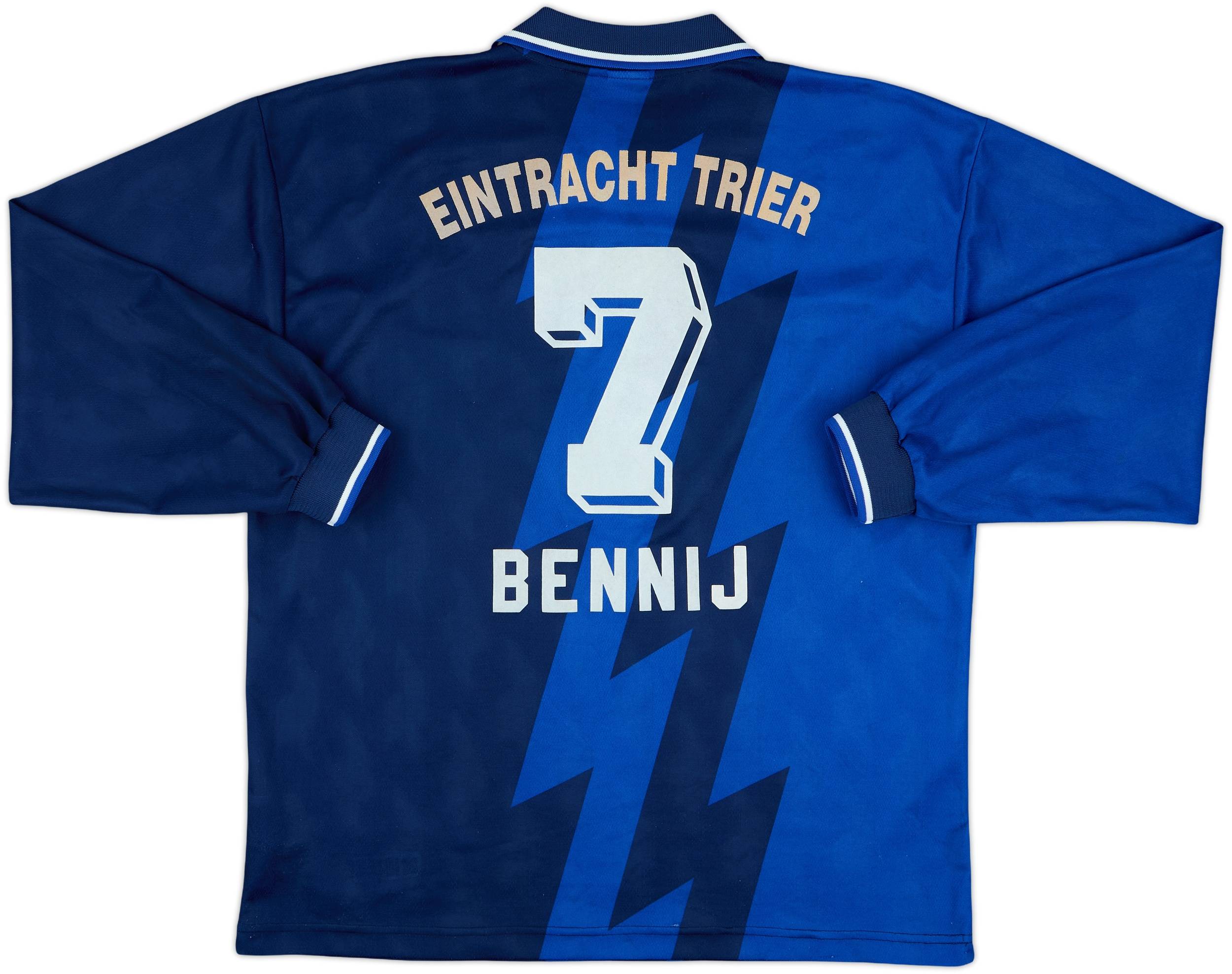 ユニフォーム 1997-98 Eintracht Trier Home L/S Shirt Bennij #7 - 7/10 - (XL)