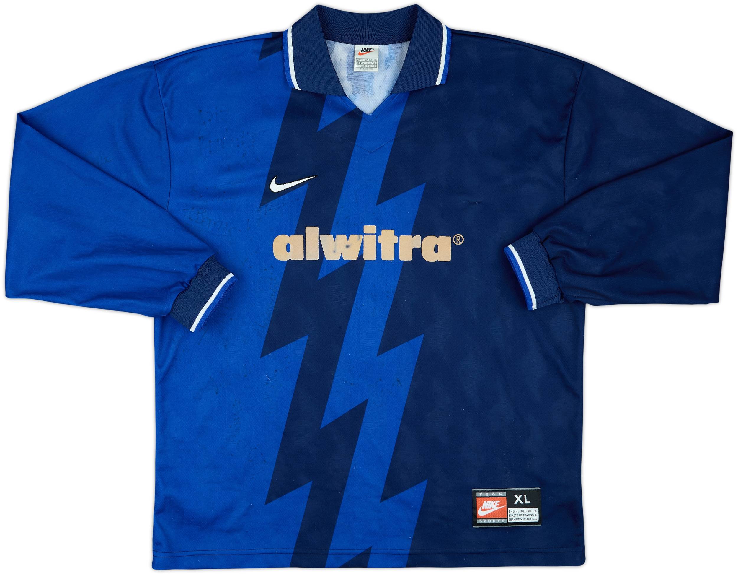 1997-98 Eintracht Trier Home L/S Shirt Bennij #7 - 7/10 - (XL)
