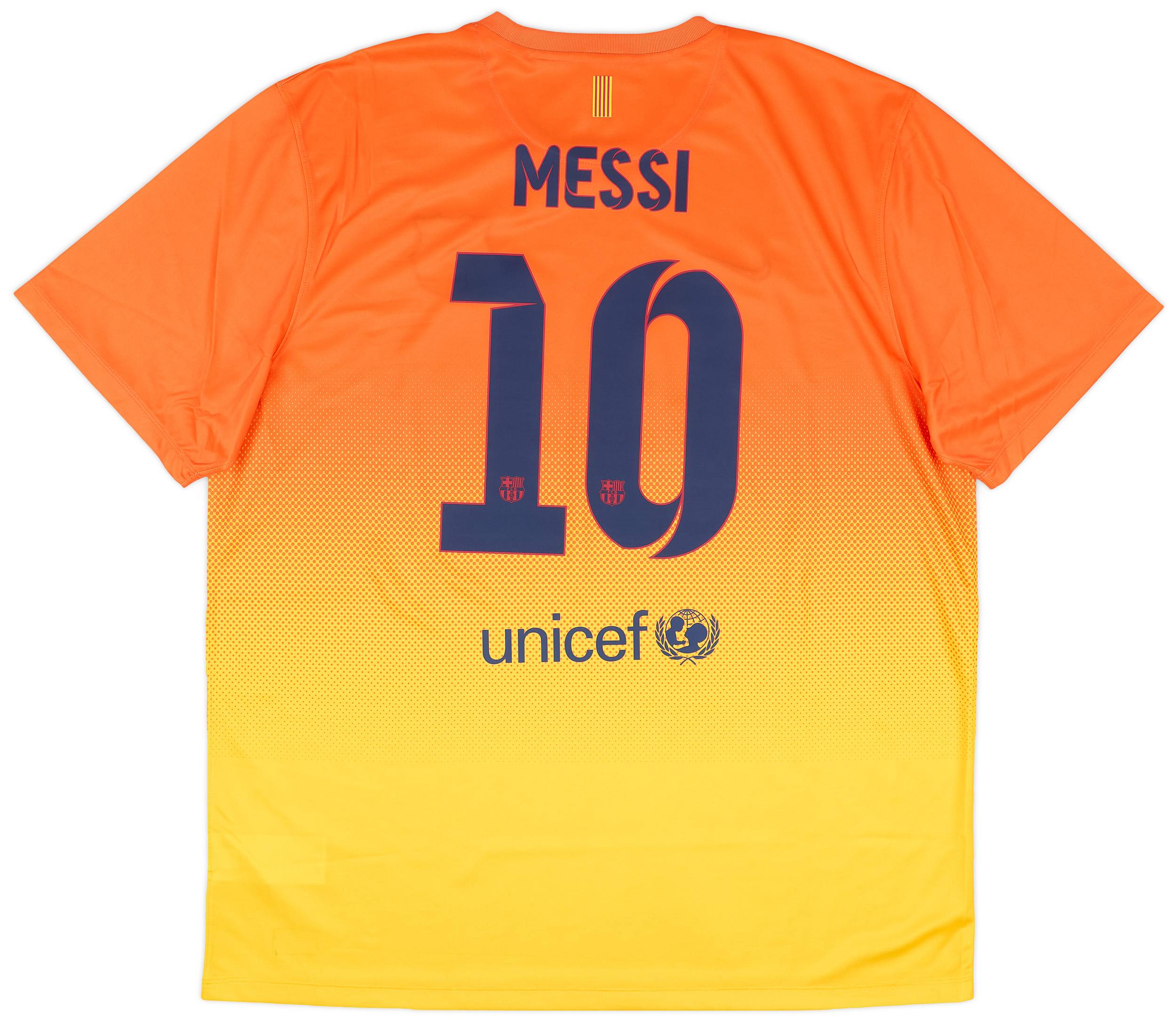 2012-13 Barcelona Basic Away Shirt Messi #10 (XXL)