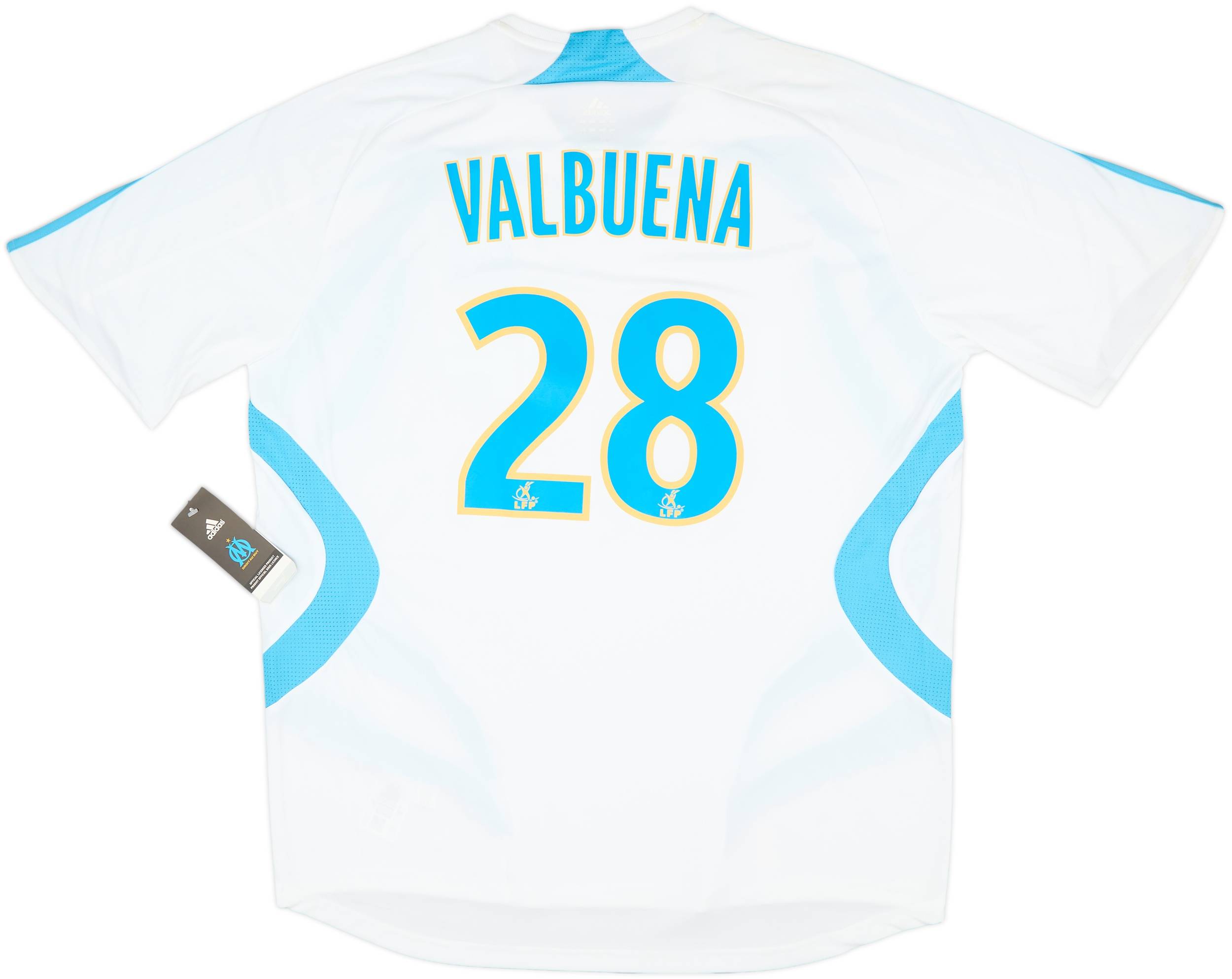 2007-08 Olympique Marseille Home Shirt Valbuena #28 (XL)