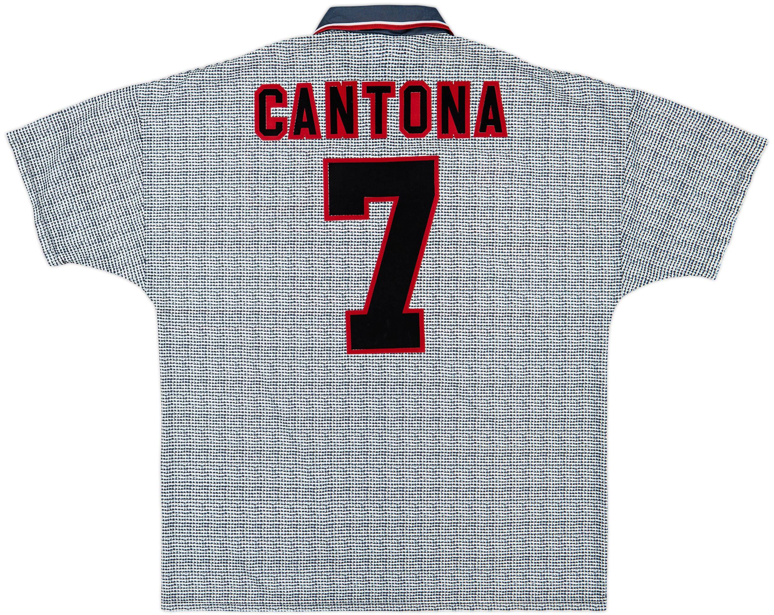 1995-96 Manchester United Away Shirt Cantona #7 - 8/10 - (XL)