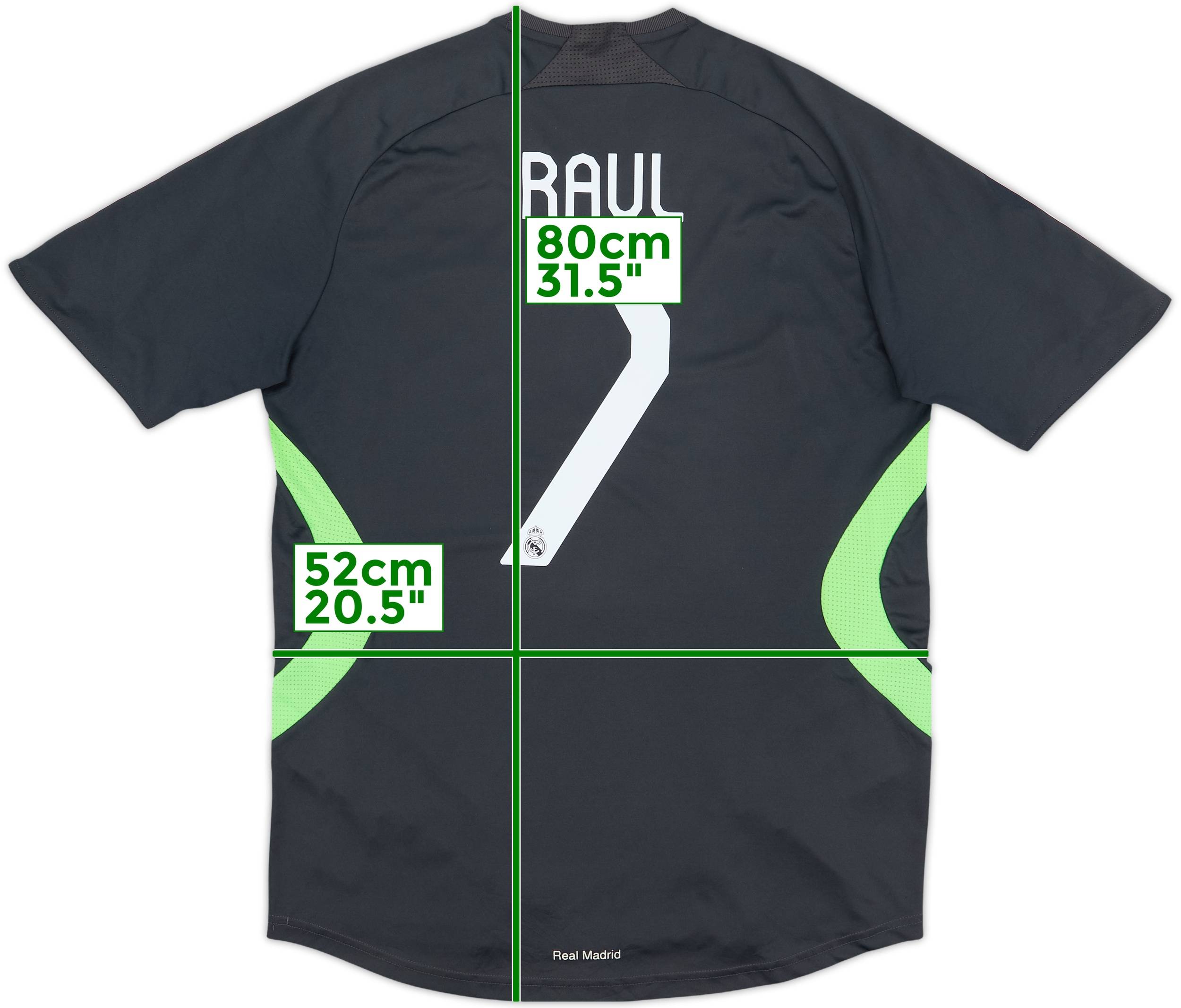 2007-08 Real Madrid CL Third Shirt Raul #7 - 7/10 - (M)