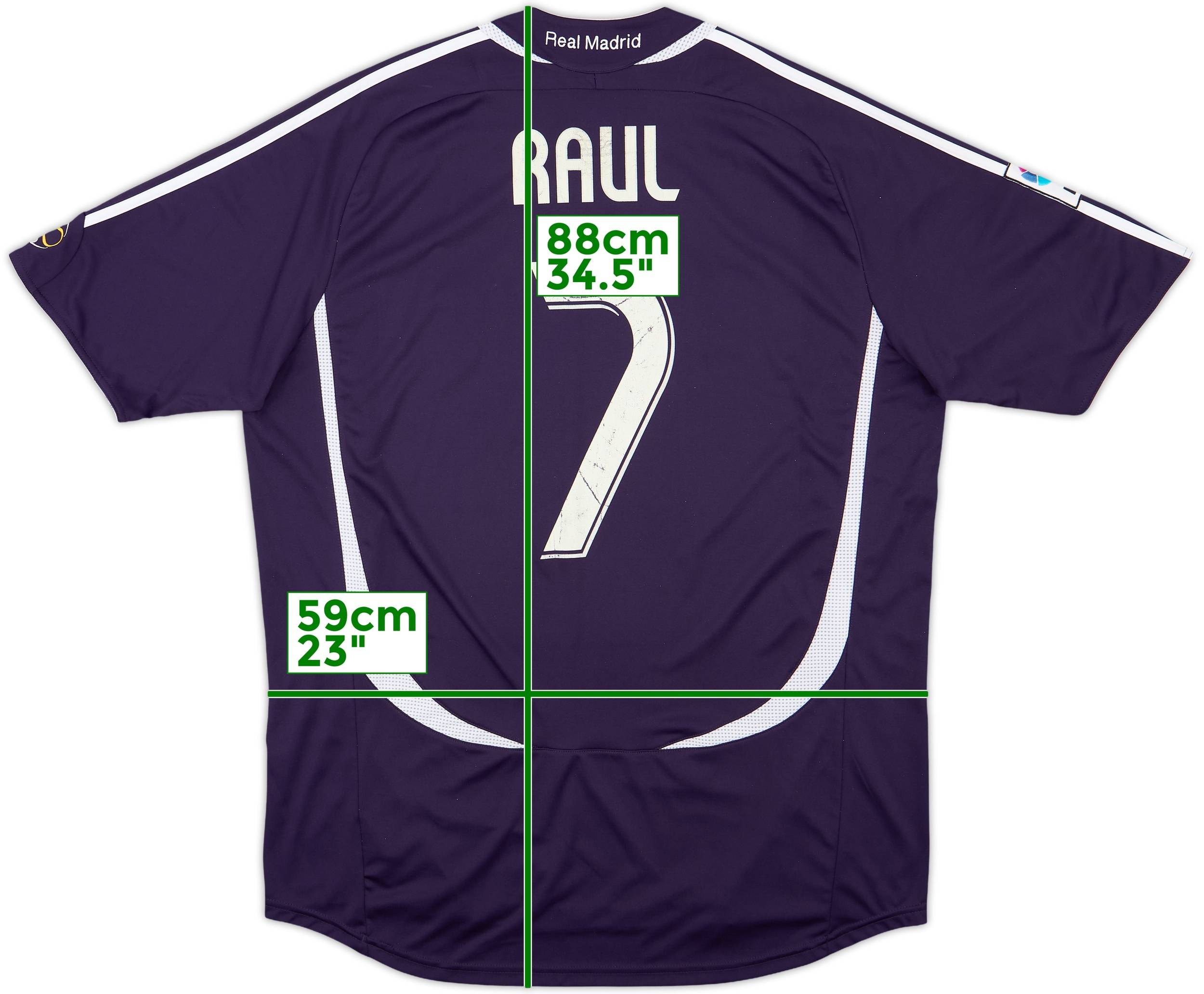 レアル・マドリード RAUL 7番 シャツ 2001 Real Madrid Home Shirt Raul #7 - 6/10 - (S)