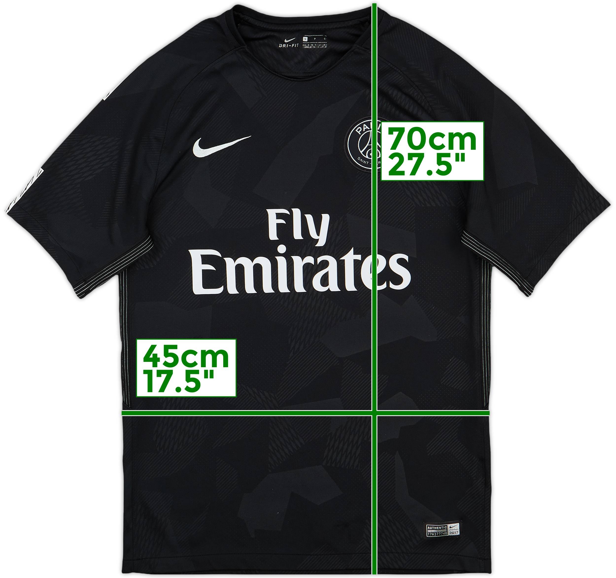 2017-18 Paris Saint-Germain Third Shirt - 9/10 - (S)