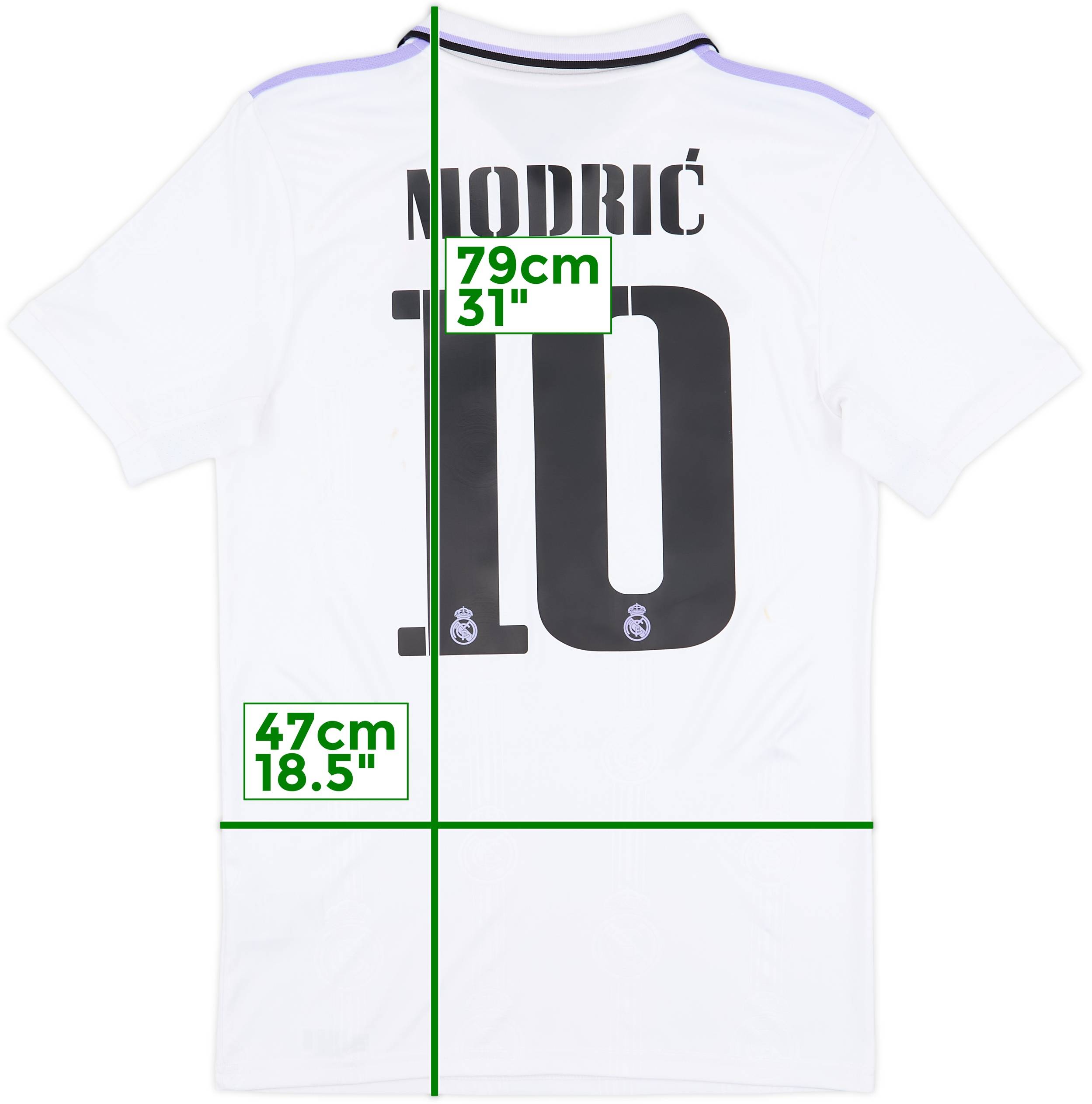 2022-23 Real Madrid Home Shirt Modric #10 - 6/10 - (S)