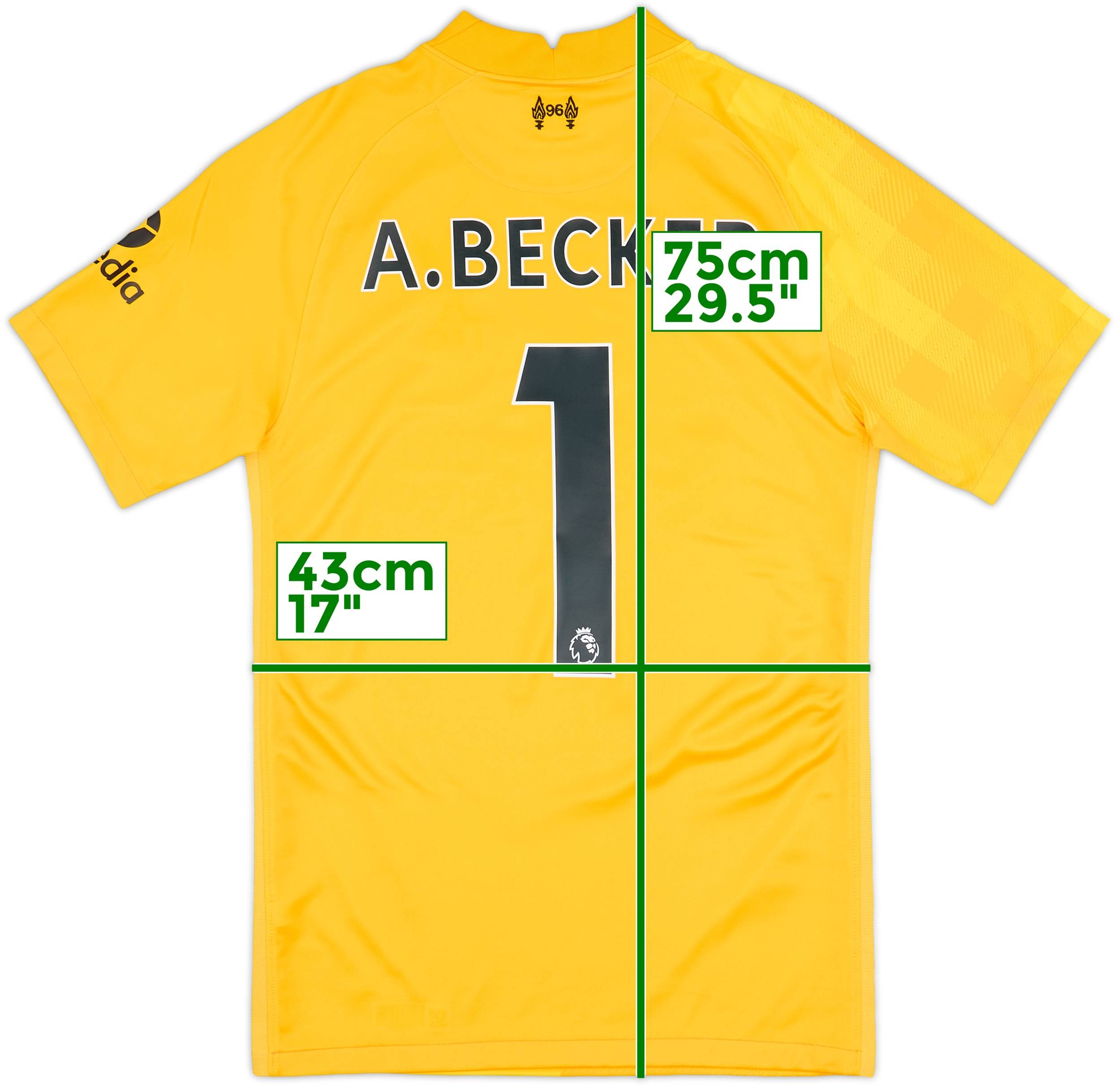 2021-22 Liverpool GK Shirt A.Becker #1 - 10/10 - (XS)