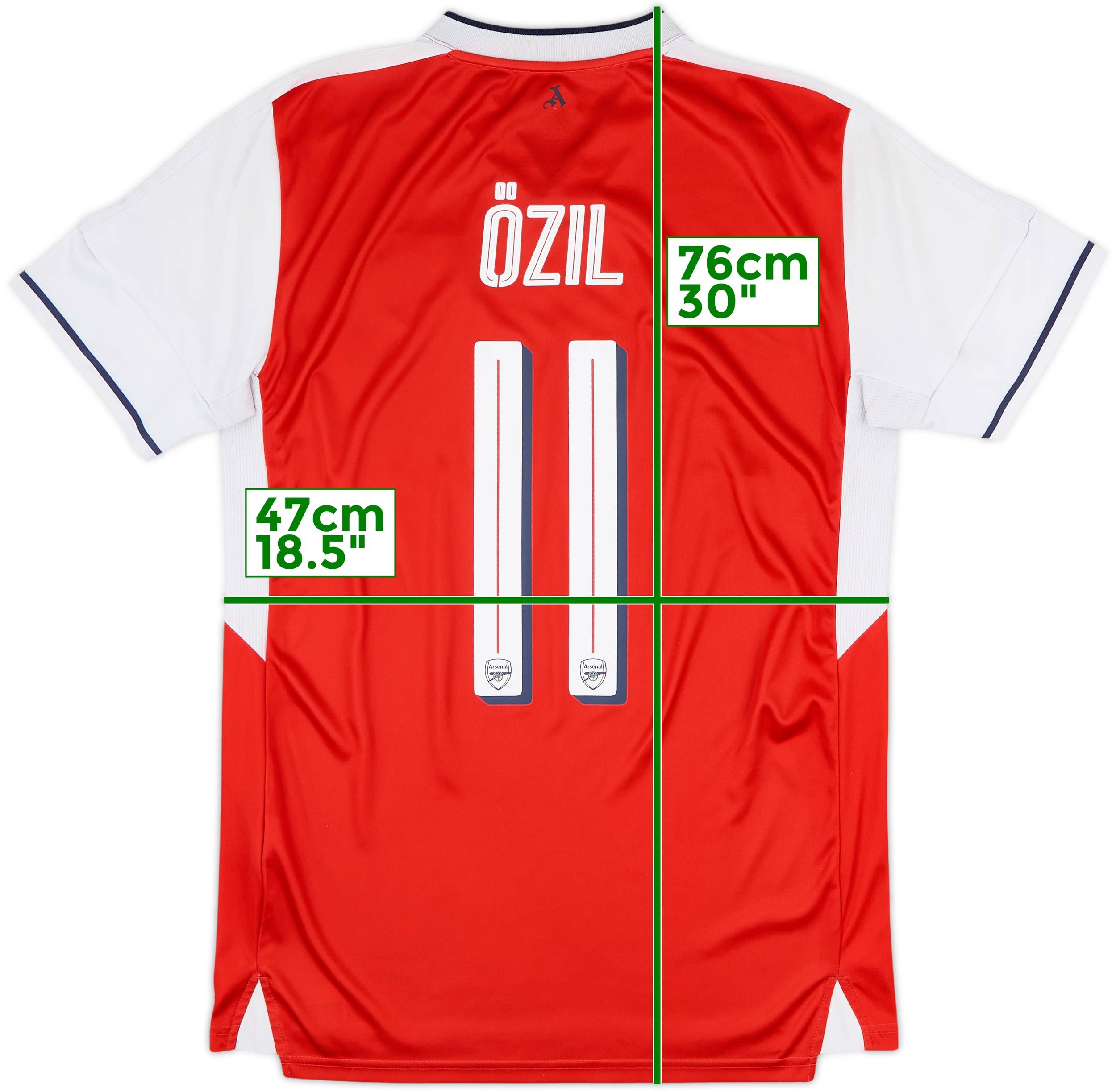2016-17 Arsenal Home Shirt Ozil #11 - 7/10 - (M)