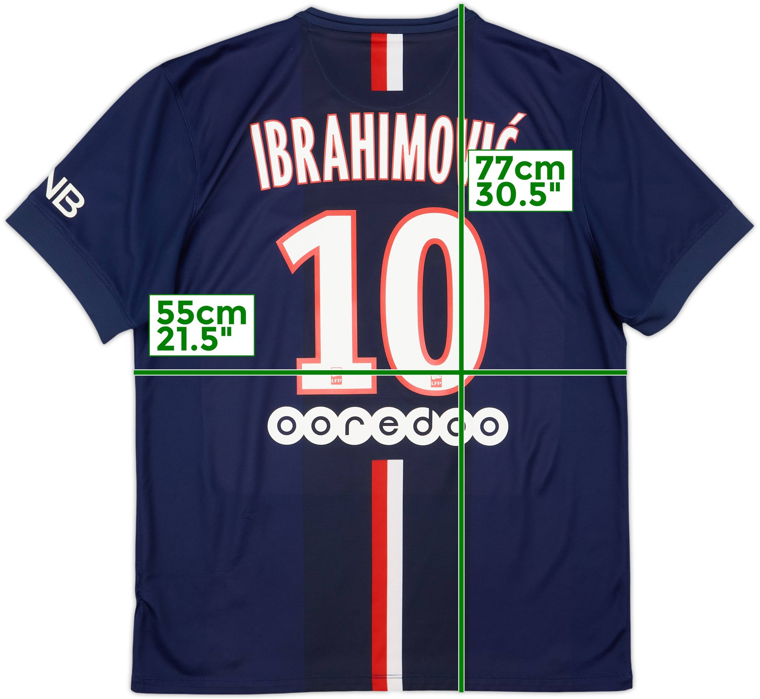 「激レア」　PSG Ibrahimović 10番シャツ 激レア」 PSG Ibrahimović 10番シャツ Zlatan Ibrahimovic Back