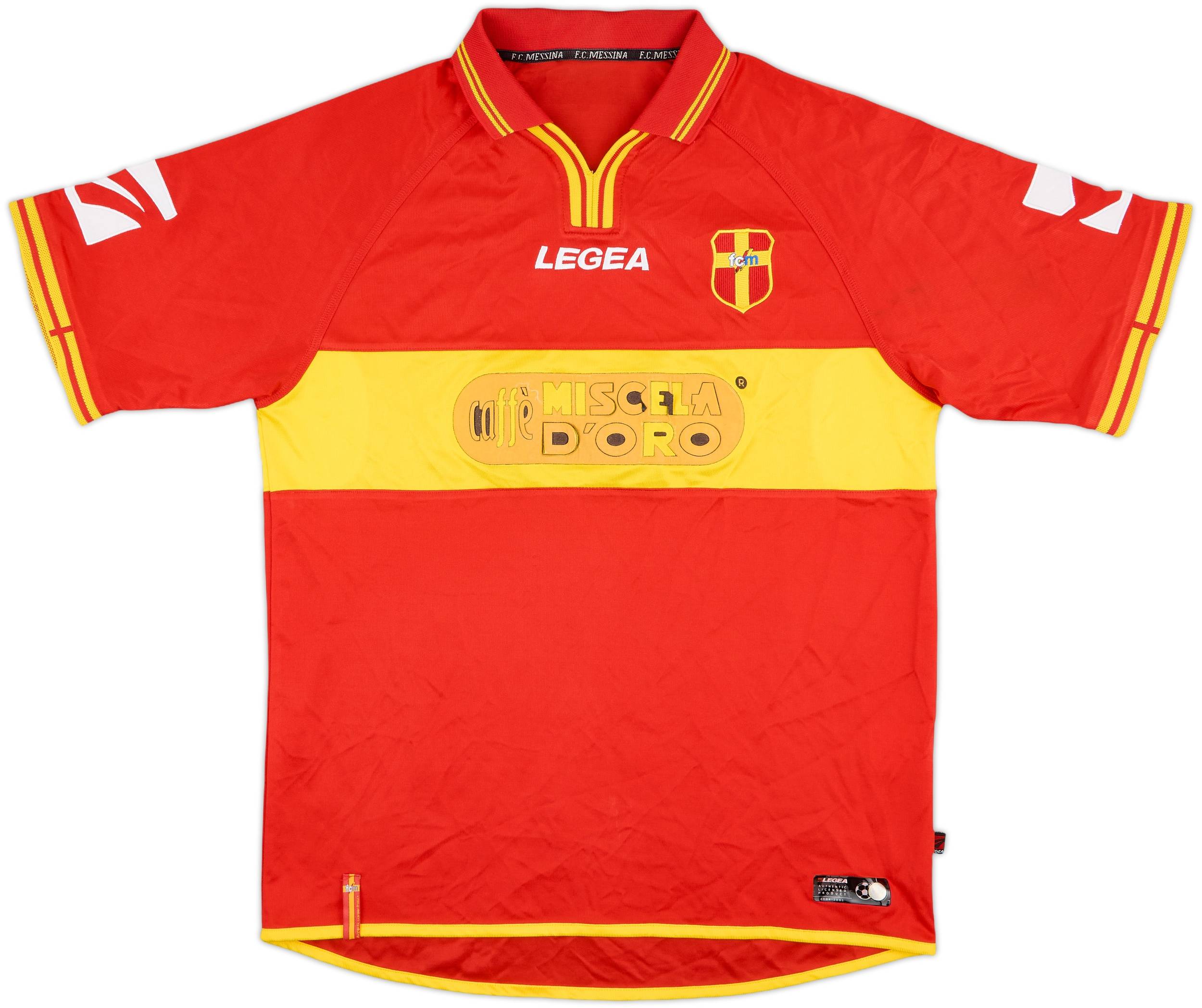 セリエA メッシーナ ユニフォーム FC MESSINA LEGEA 白 2004-05 Messina Away Shirt - 4/10 - (L)