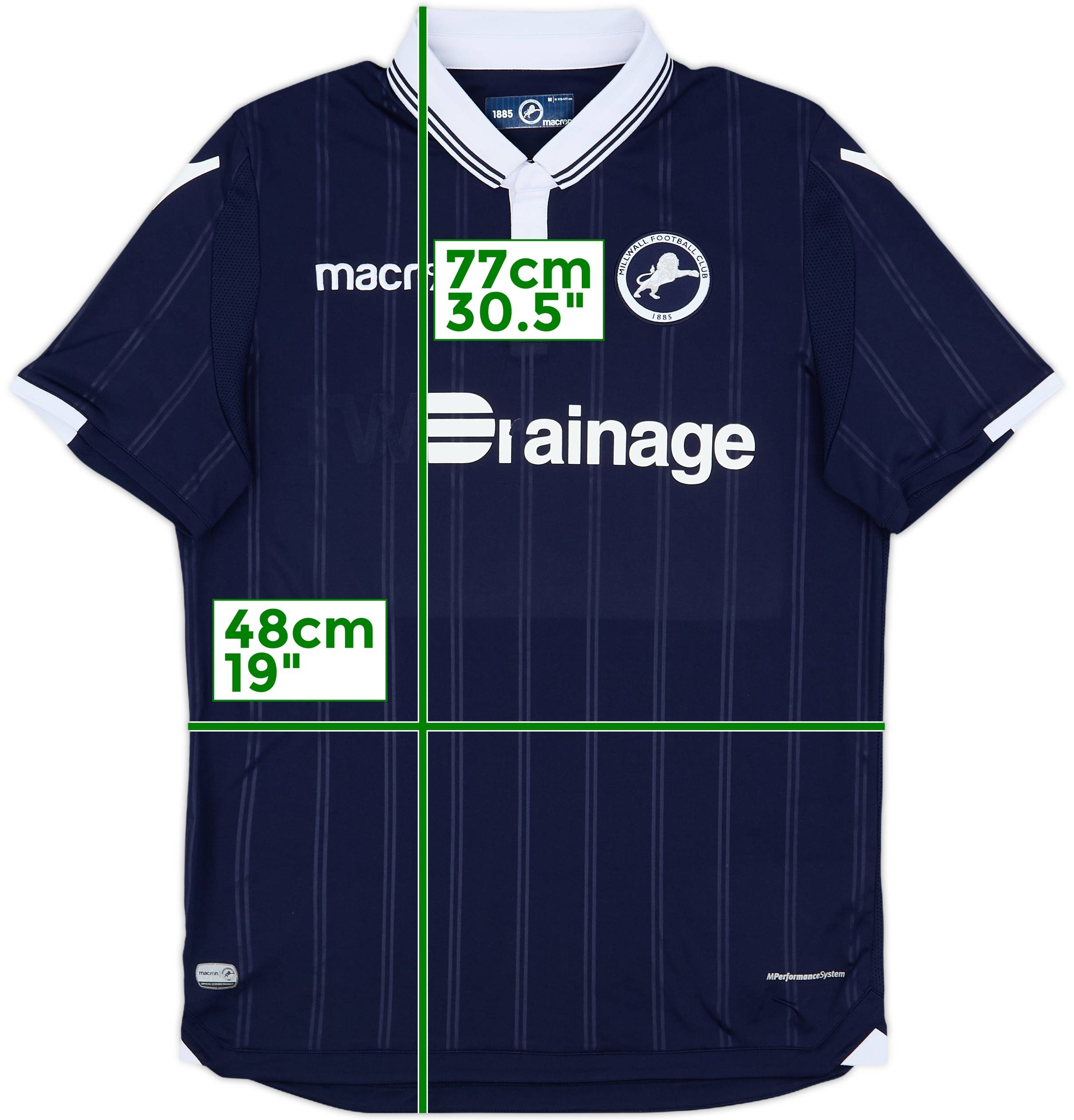 2019-20 Millwall Home Shirt 7/10 (M)