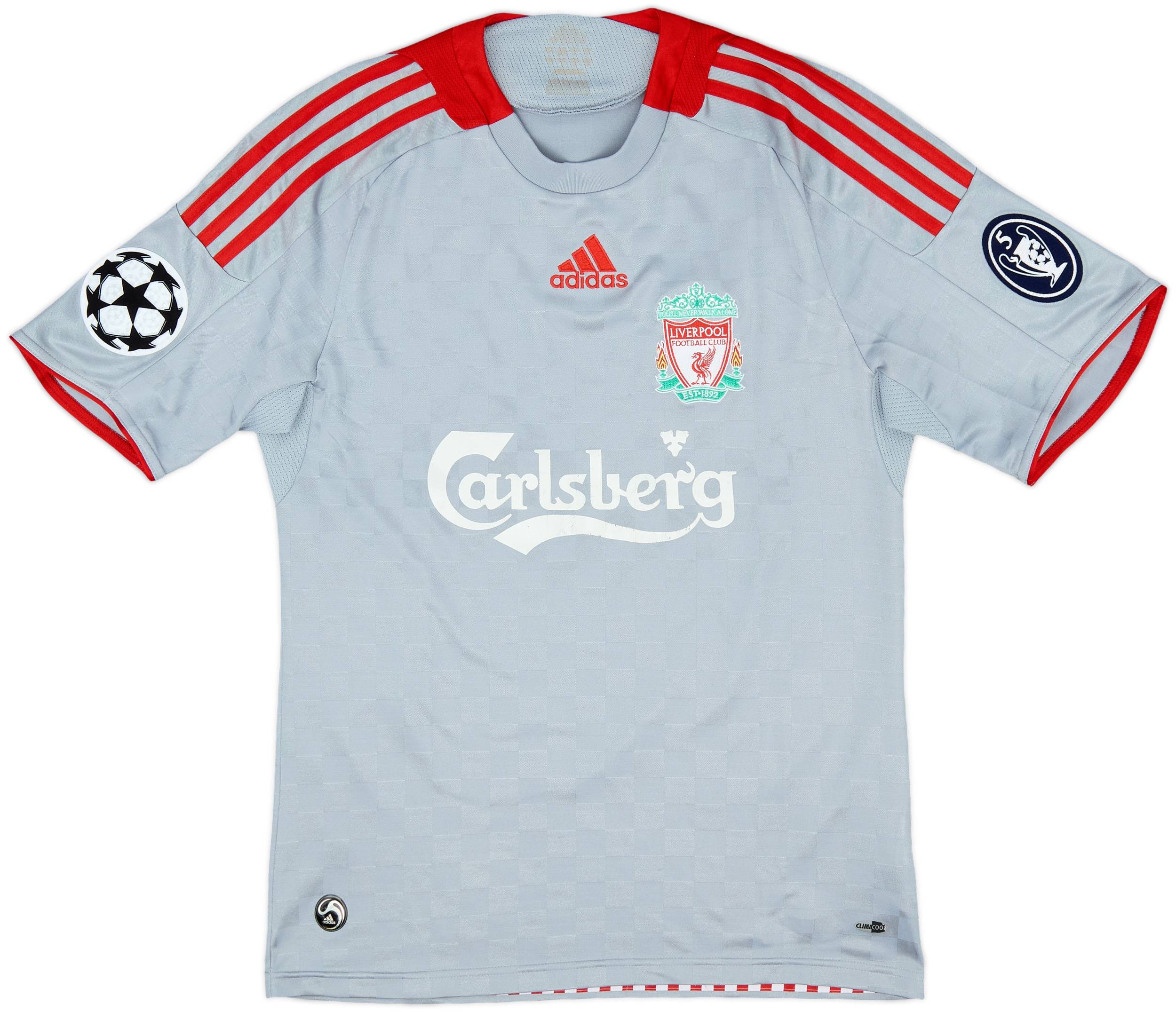 2008-09 Liverpool Away Shirt Gerrard #8 - 6/10 - (L.Boys)