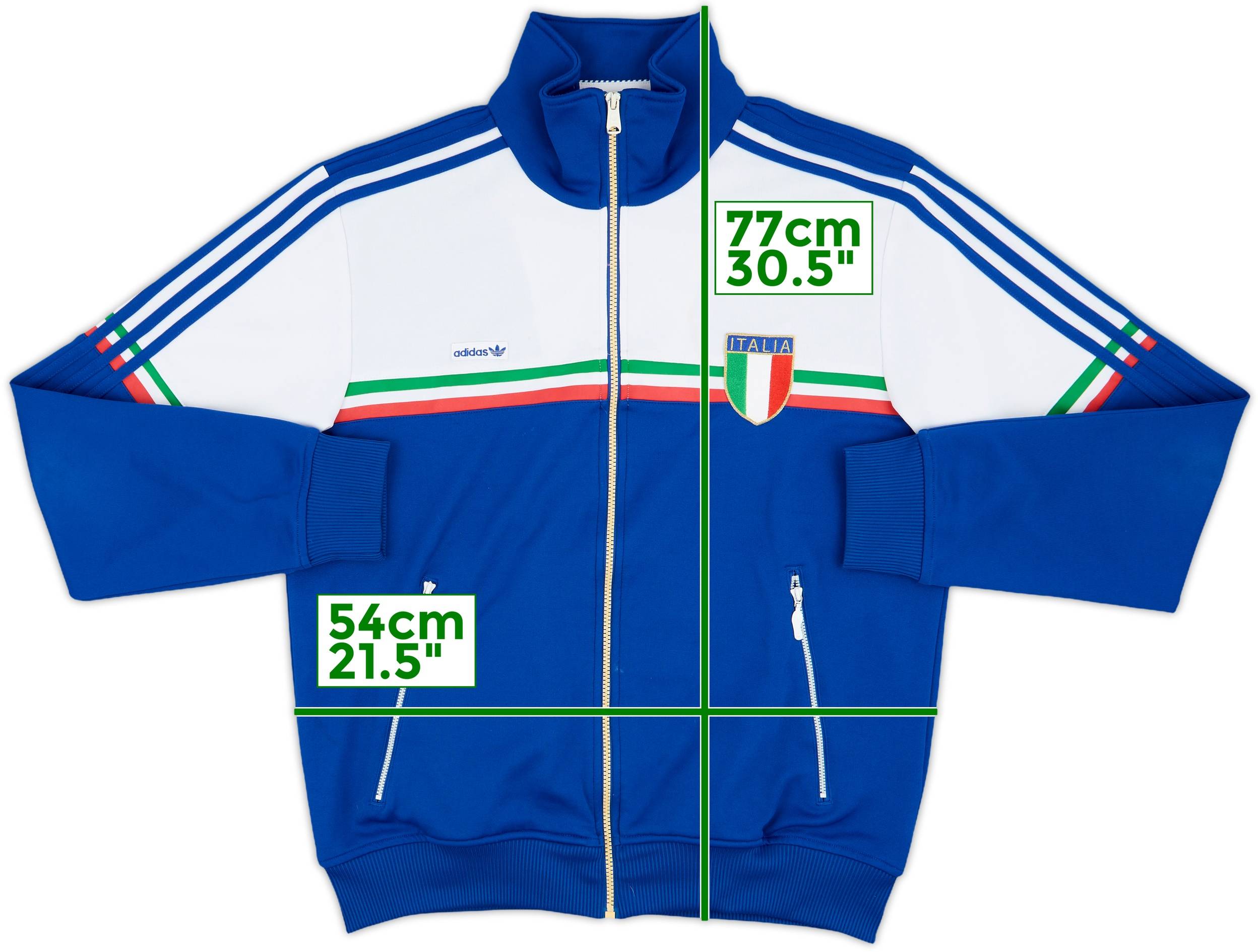 adidas イタリア トラックジャケット 2010-11 Italy adidas Originals Retro Track Jacket - 7/10 - (L)