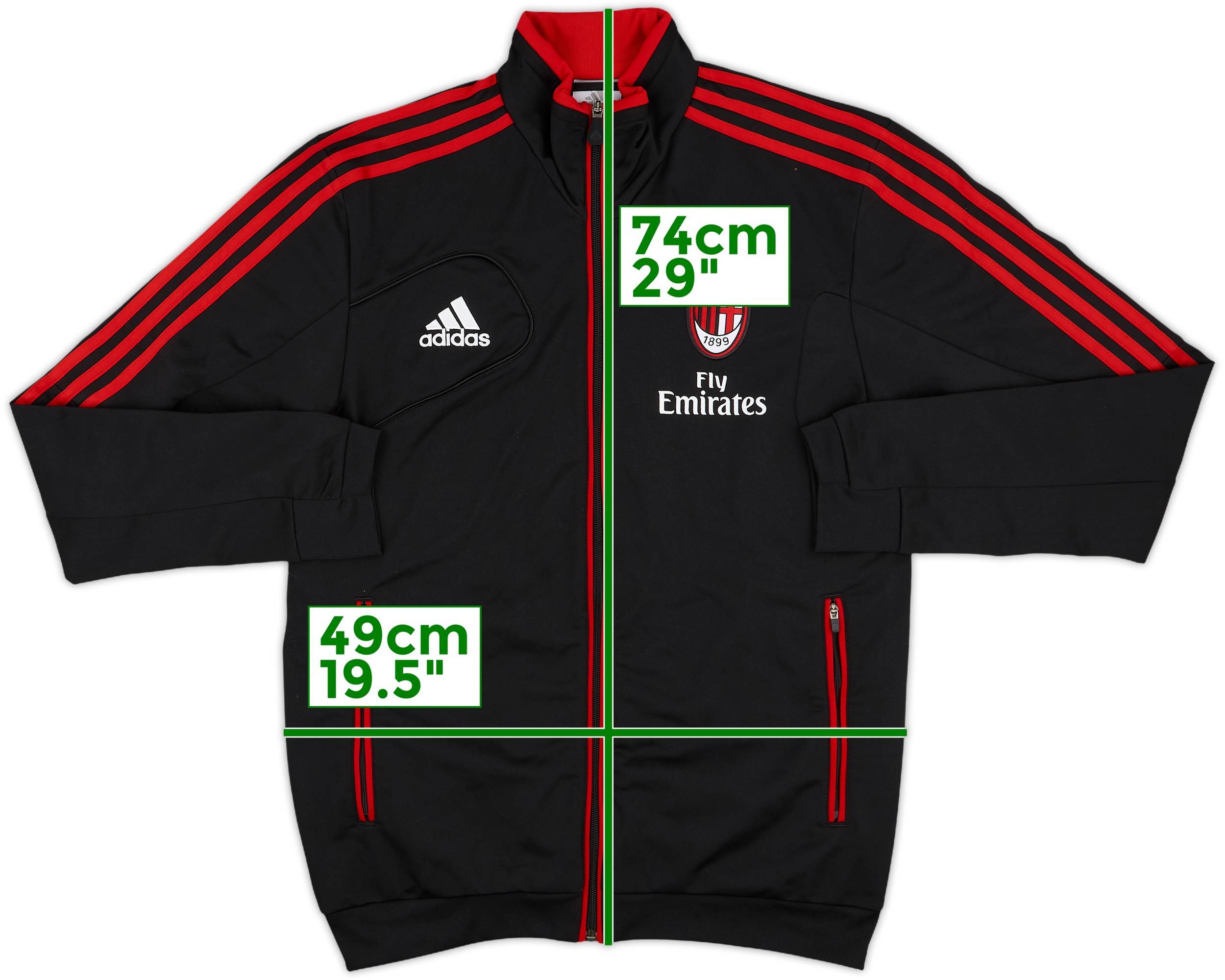 2012-13 AC Milan adidas Track Jacket - 8/10 - (XS)