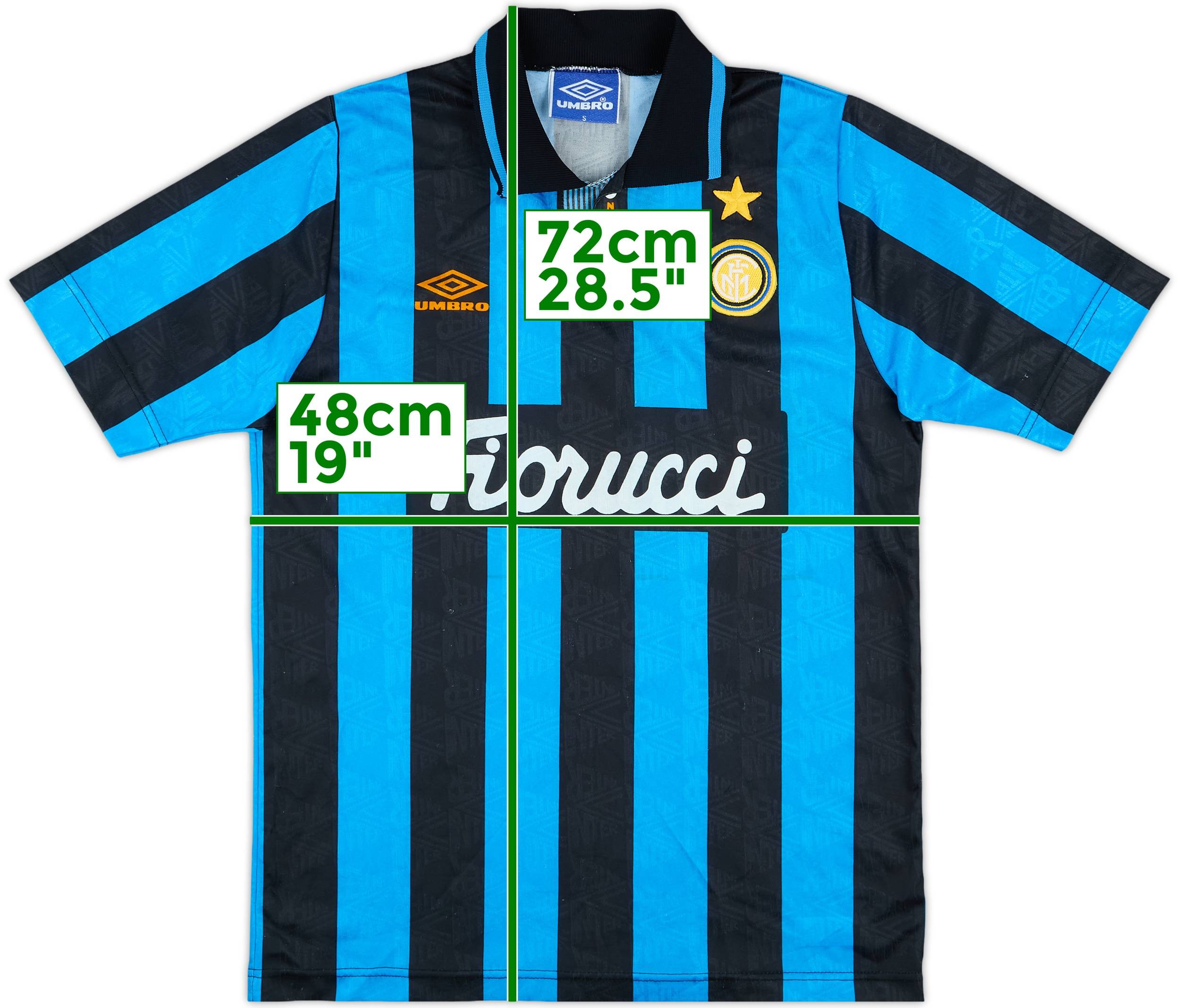 1992-94 Inter Milan Home Shirt - 5/10 - (S)