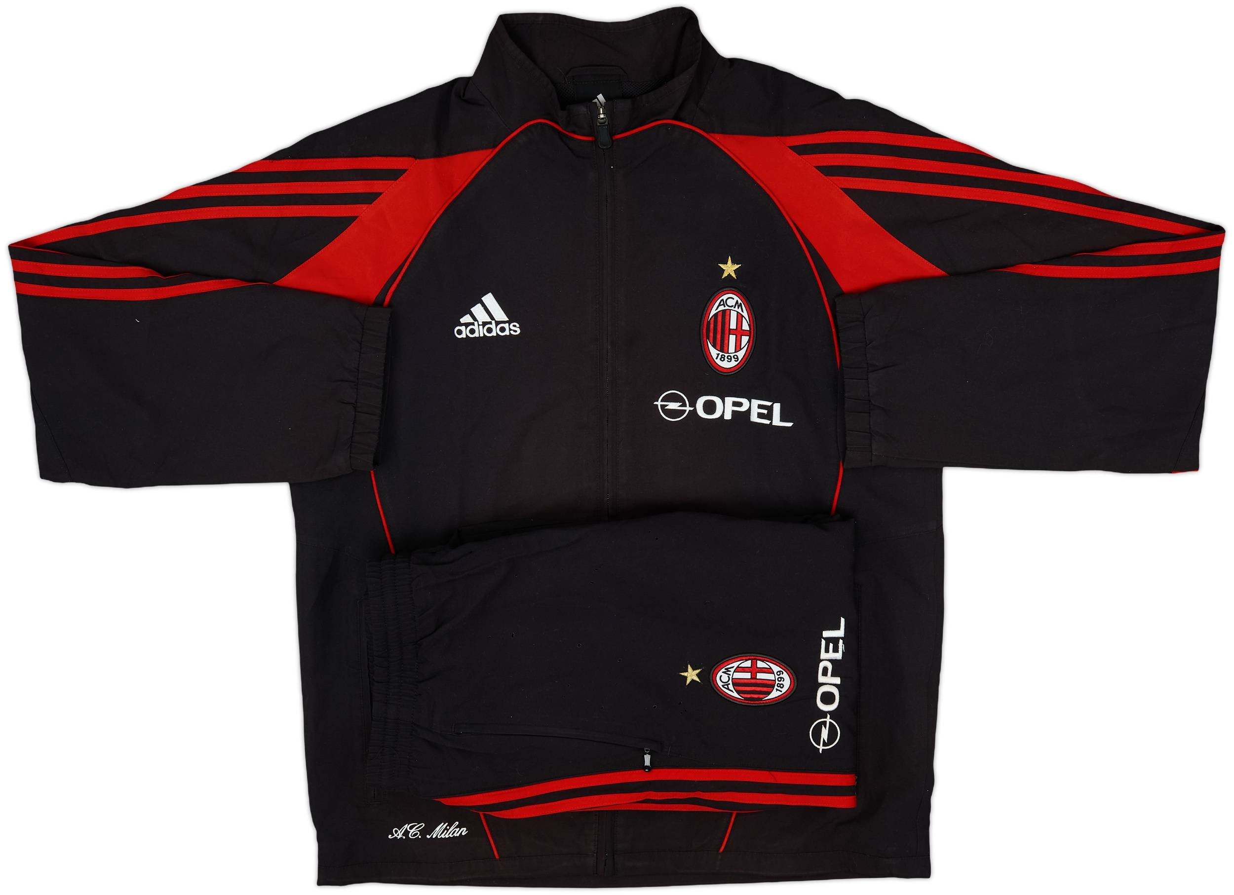 2005-06 AC Milan adidas Tracksuit - 9/10 - (M)