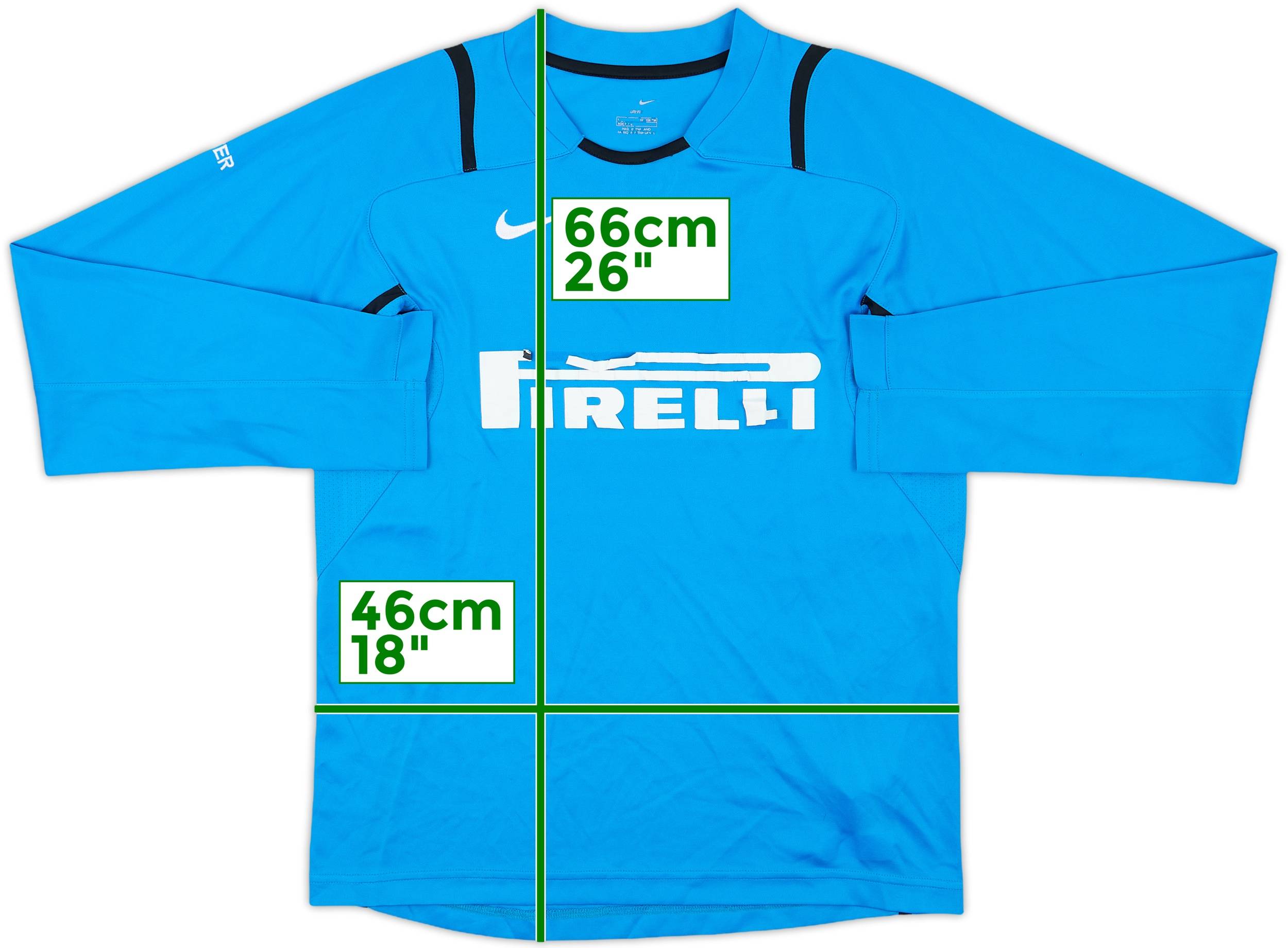 レア 00s NIKE Inter Milan トレーニングウェア 2006-07 Inter Milan Nike Training Shirt - 7/10 - (M)
