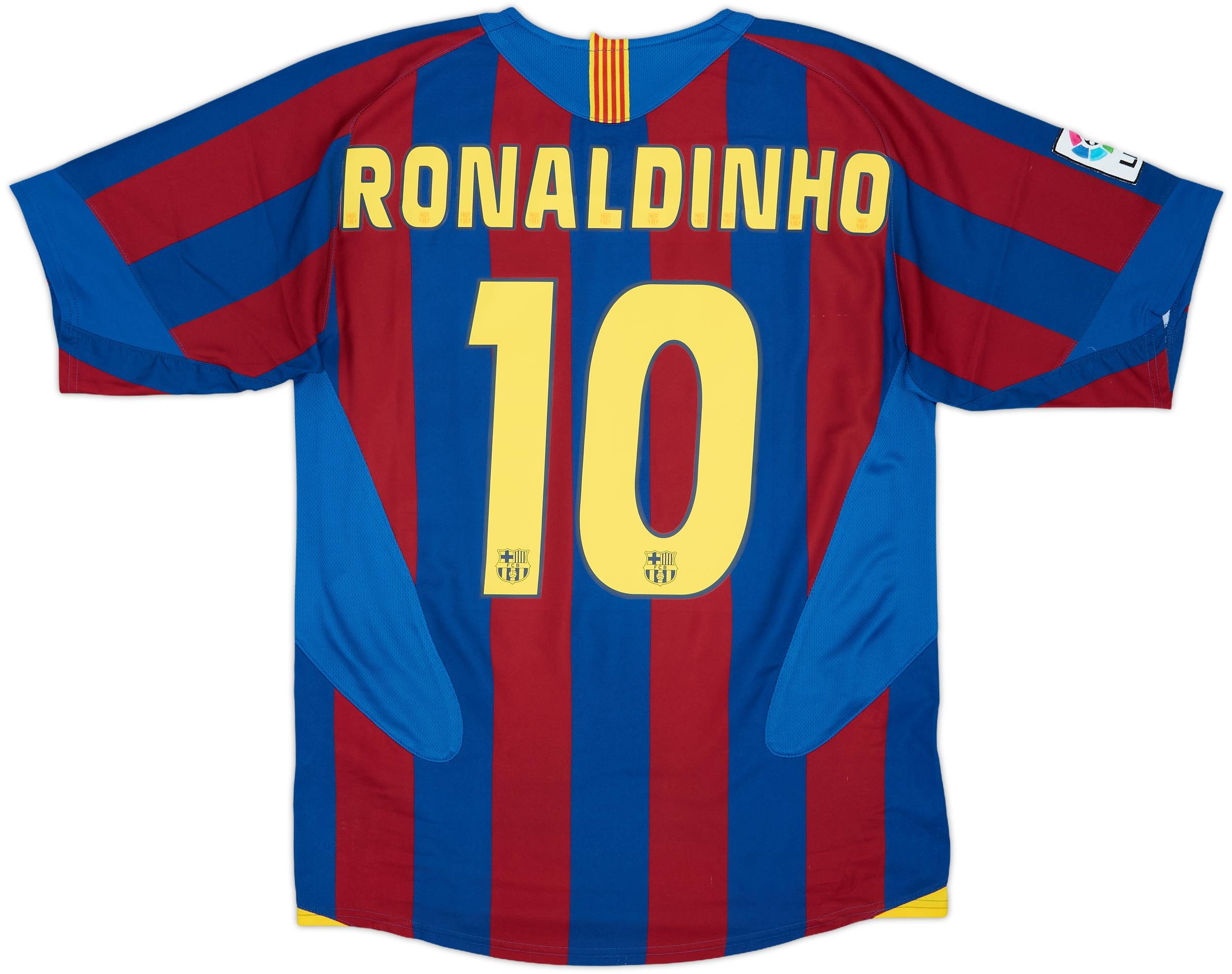 ウェア 2005-06  10 RONALDINHO 2005-06 Barcelona Home Shirt Ronaldinho #10 - 8/10 - (M)