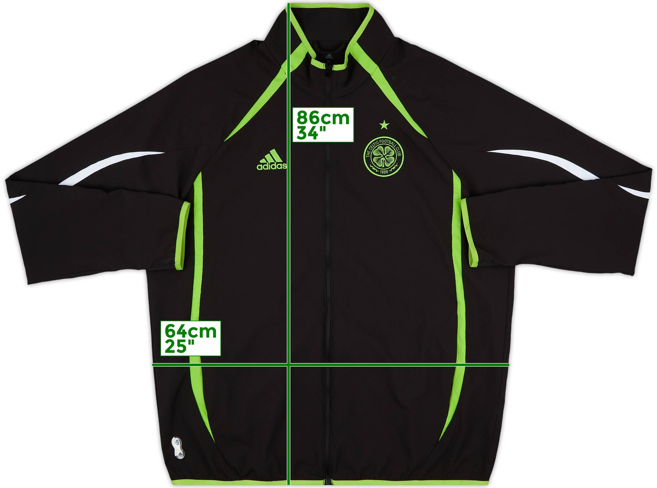2021-22 Celtic adidas Track Jacket - 8/10 - (XL)