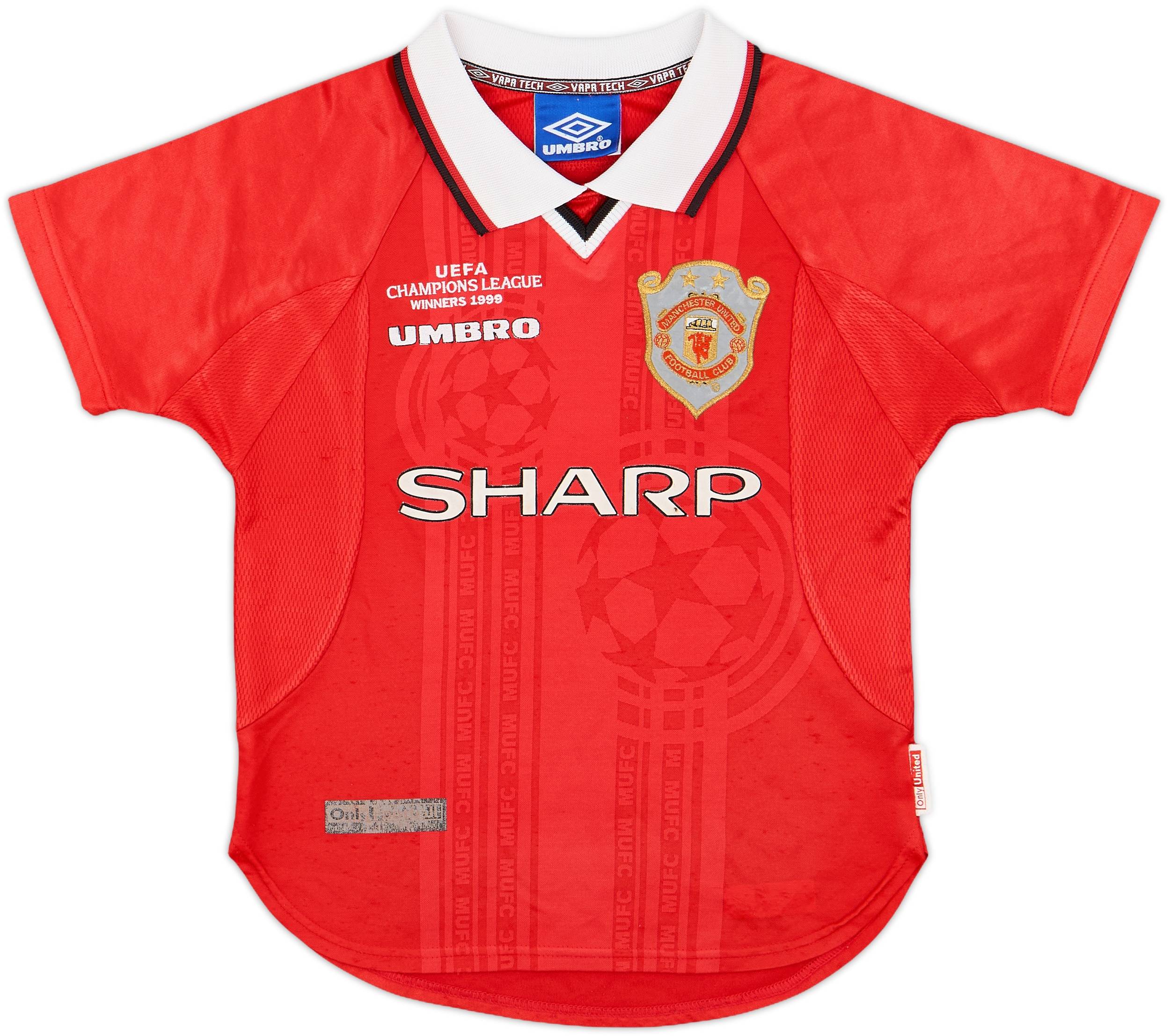 1999-00 Manchester United 'CL Winners' Shirt - 7/10 - (S.Boys)