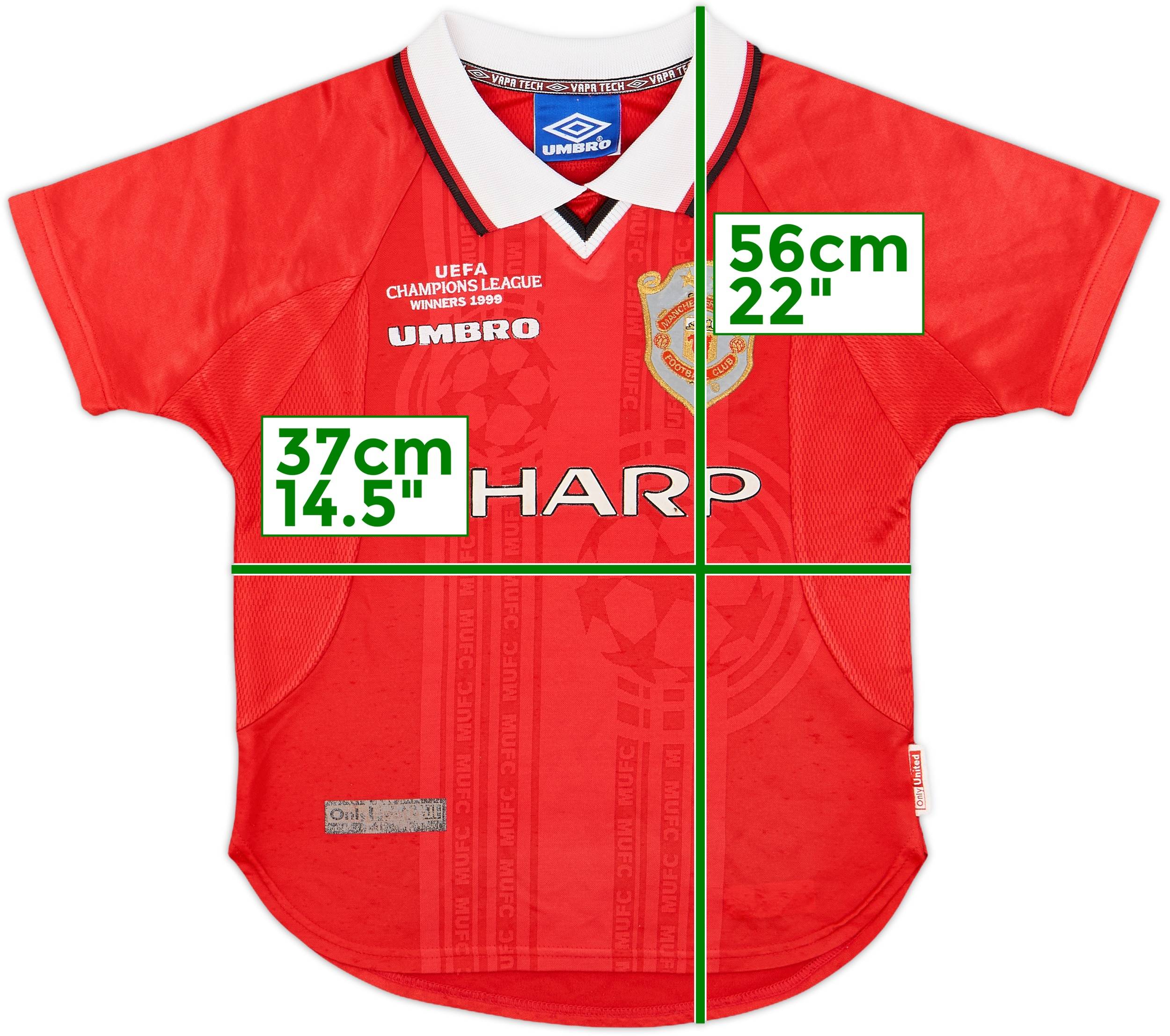 ウェア Manchester United 1999 Champions League Manchester United Treble Winners 99 Champions League Shirt L/S