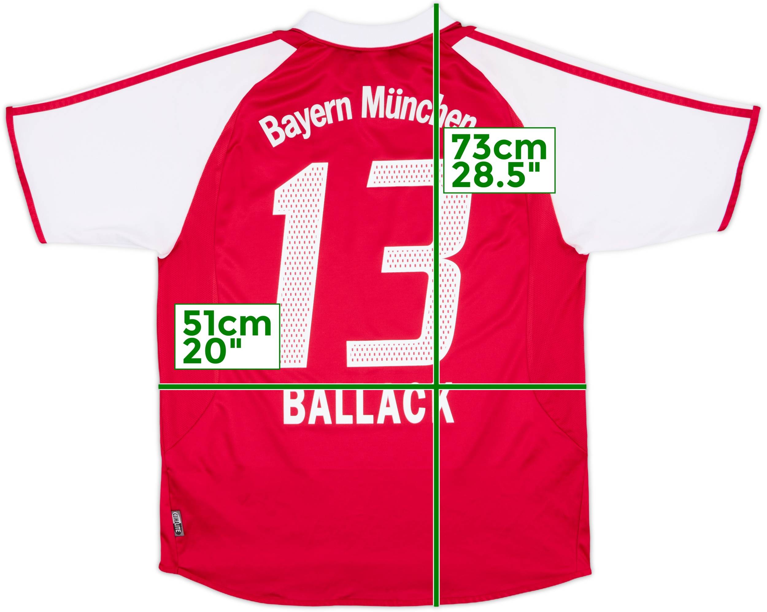 Bayern München Ballack 13 シャツ 2004-05 Bayern Munich Third Shirt Ballack #13 - 8/10 - (M)