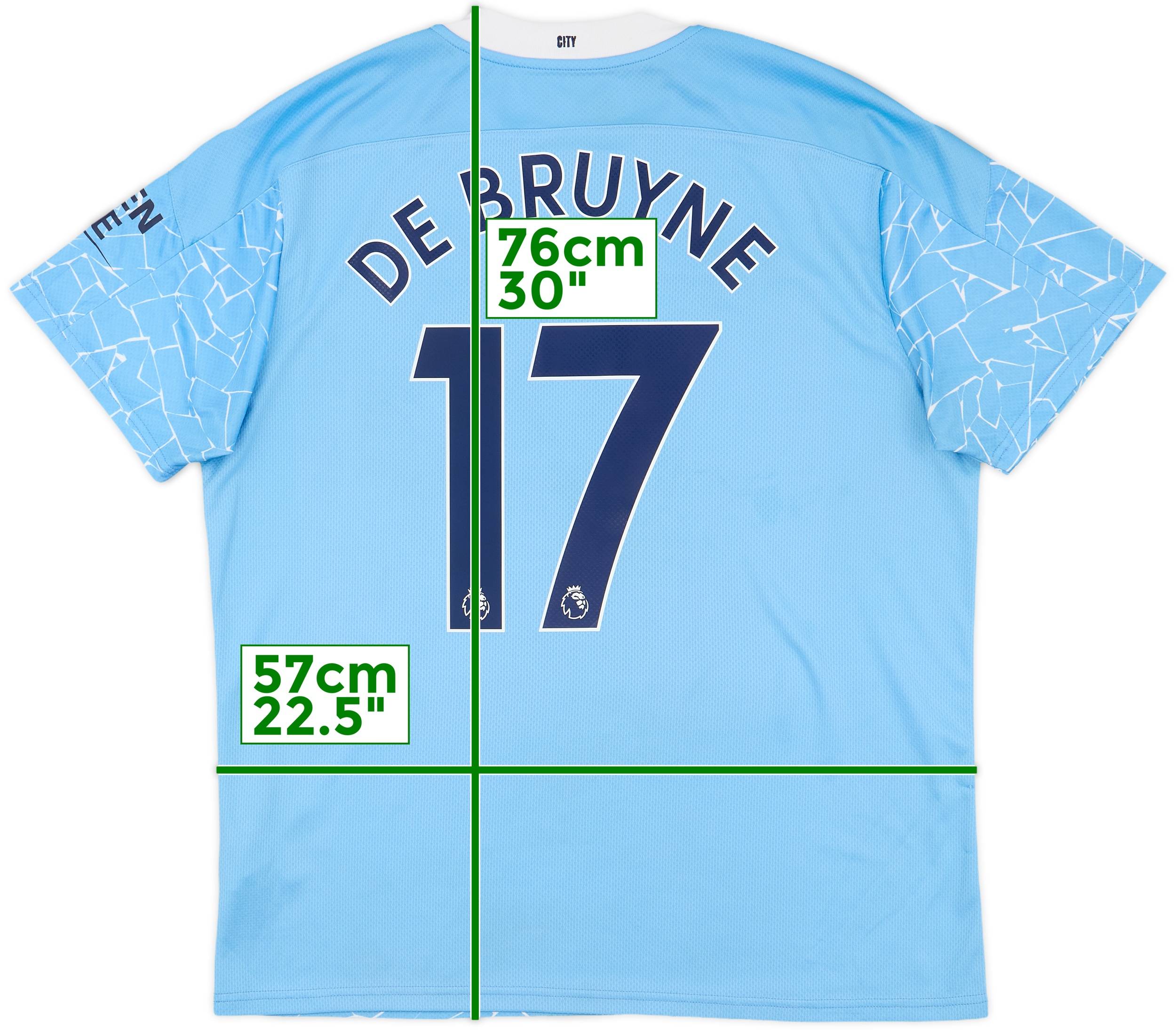 マンチェスター・シティ DE BRUYNE 17番 ホームシャツ De Bruyne 17 (Premier League) - 22-23 Man City Home