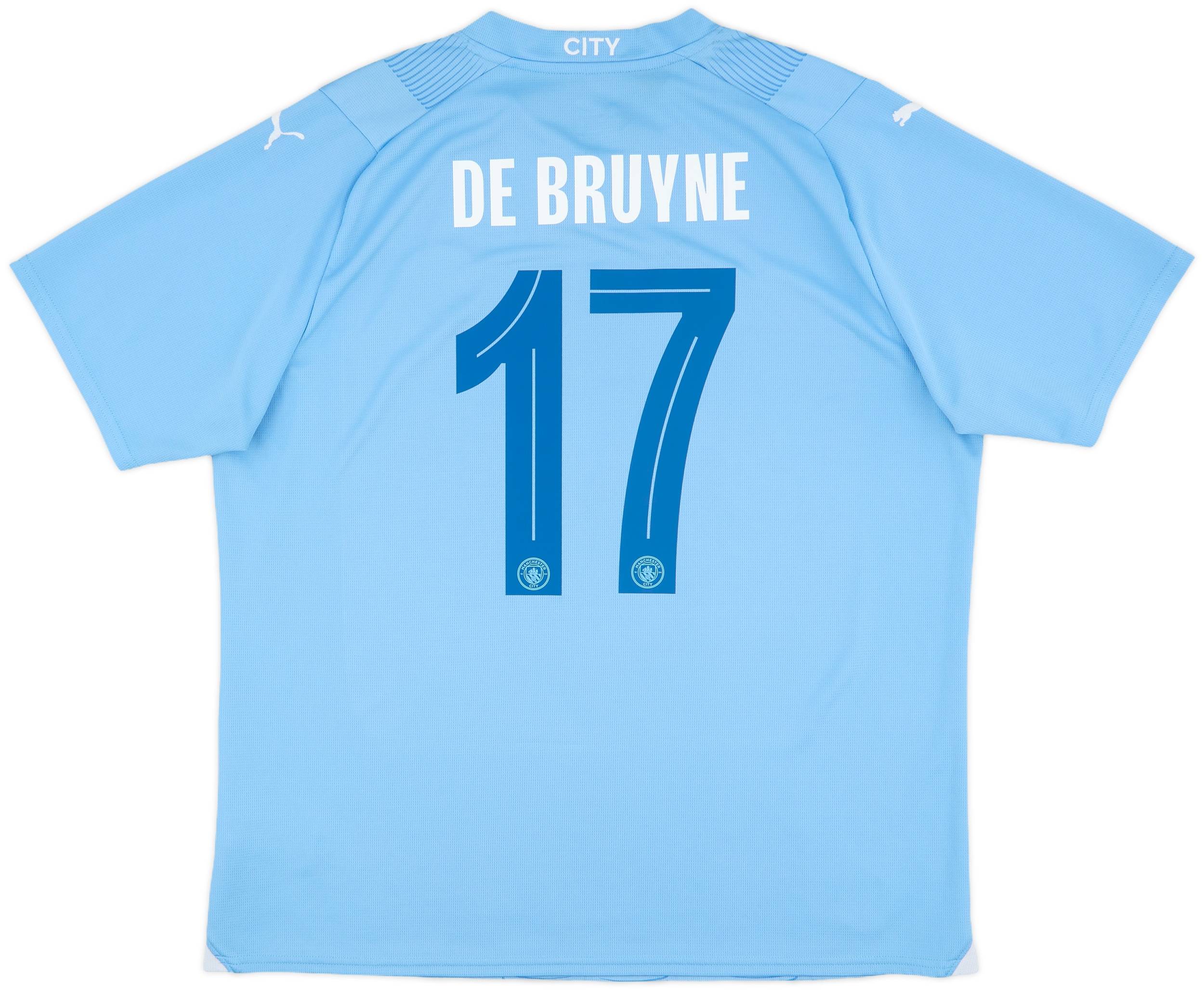 Nike マンチェスター・シティ シャツ DE BRUYNE 17番　上 Manchester City 2017 Home Jersey #17 De Bruyne Nike Blue