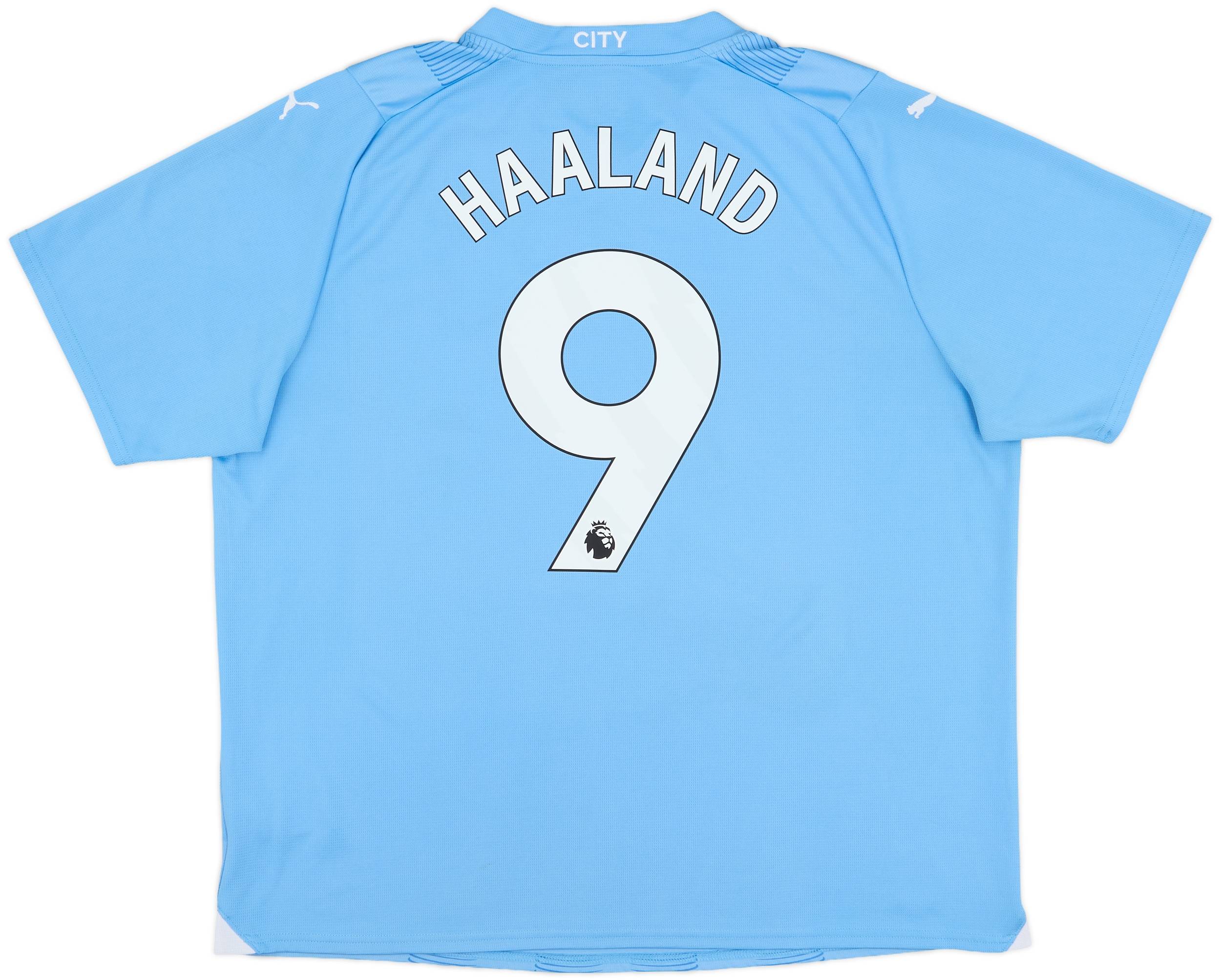 2023-24 Manchester City Home Shirt Haaland #9 - 7/10 - (XXL)