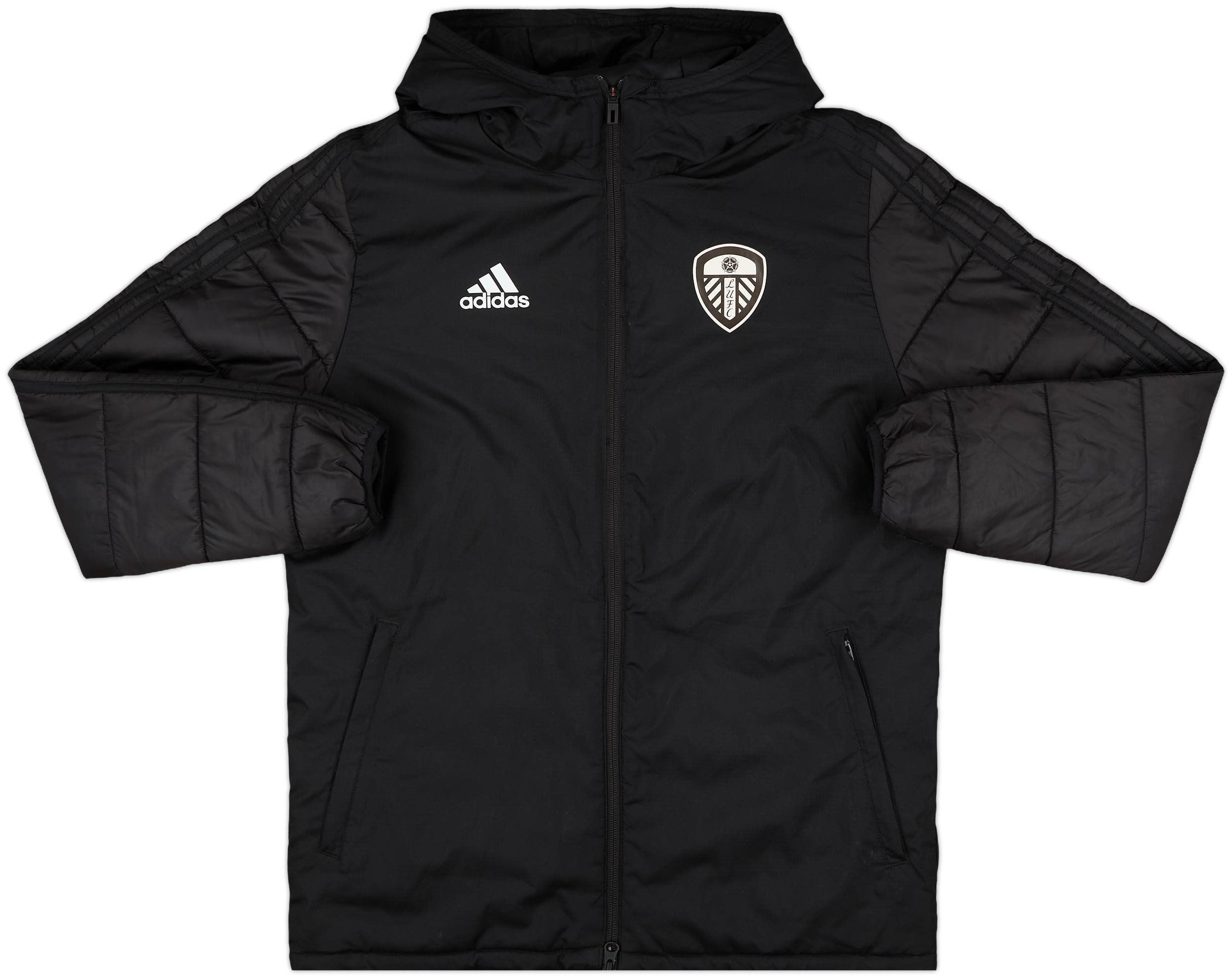 2020-21 Leeds United adidas Padded Bench Coat - 8/10 - (S)