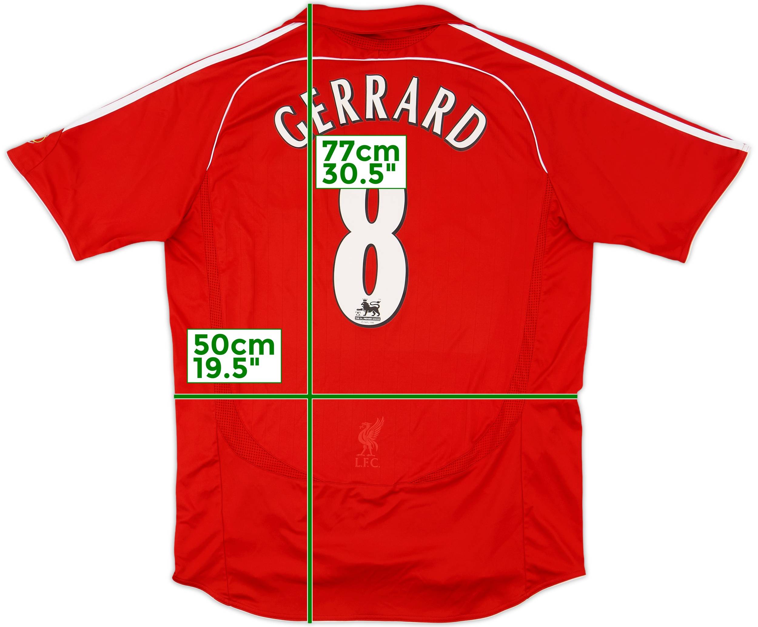 2006-2007 リバプール ジェラード 8番 GERRARD MEN'S FC LIVERPOOL 2006/2007 GERRARD #8 UEFA SOCCER FOOTBALL