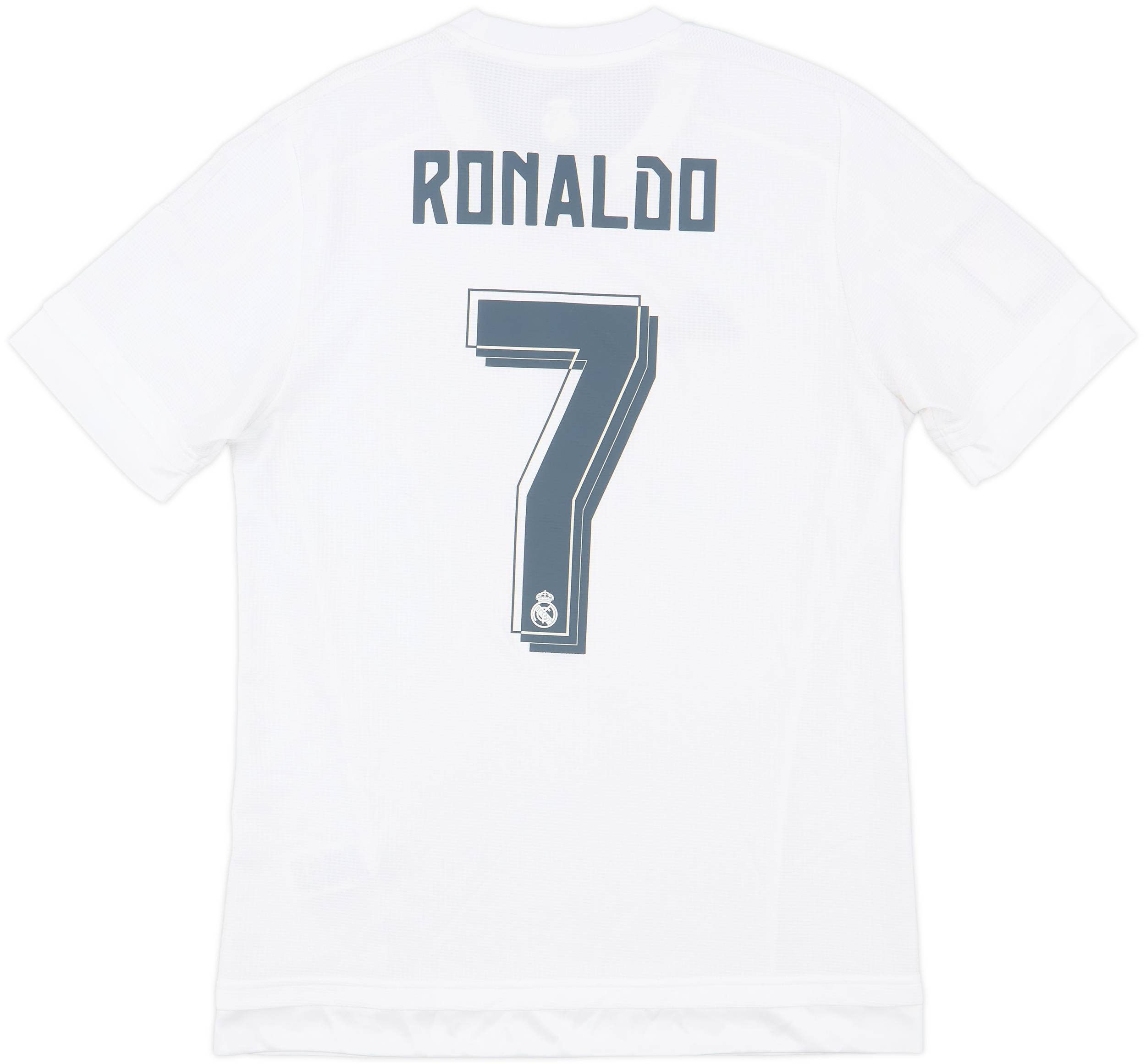 2015-16 Real Madrid Home Shirt Ronaldo #7 - 8/10 - (M)