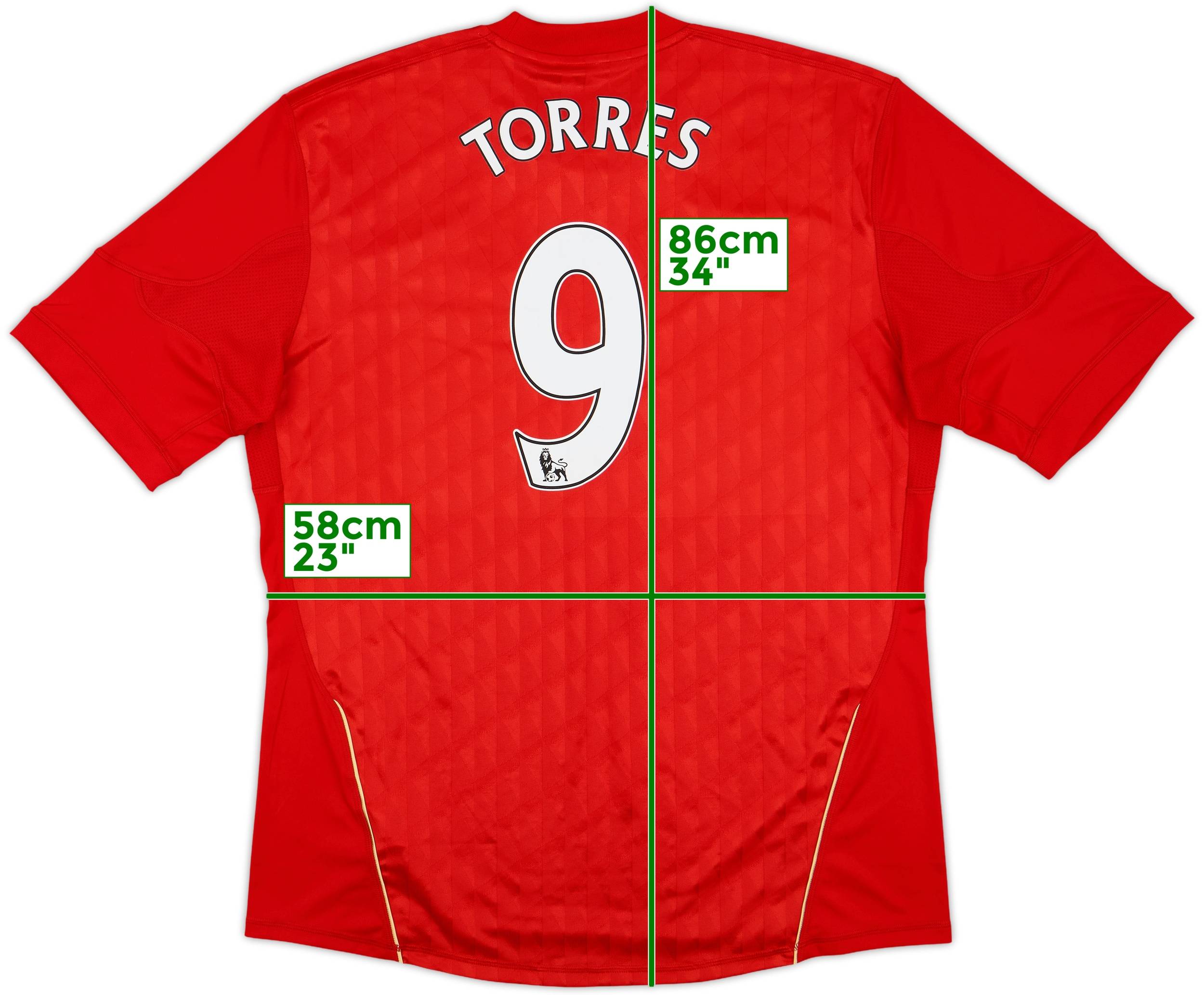 2010-12 Liverpool Home Shirt Torres #9 - 6/10 - (XL)