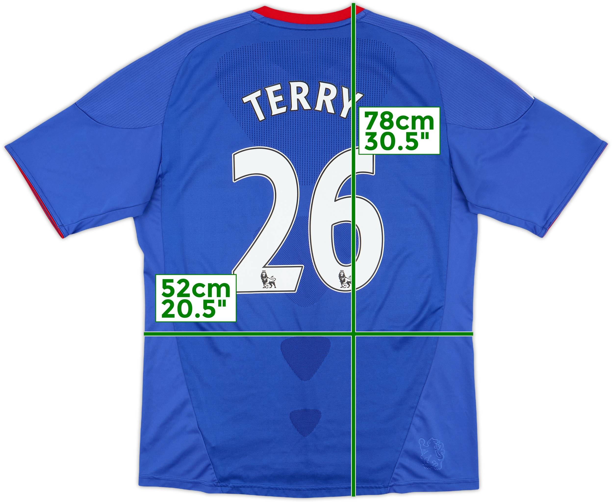 John Terry Jersey Number 26 2010-11 Chelsea Home Shirt Terry #26